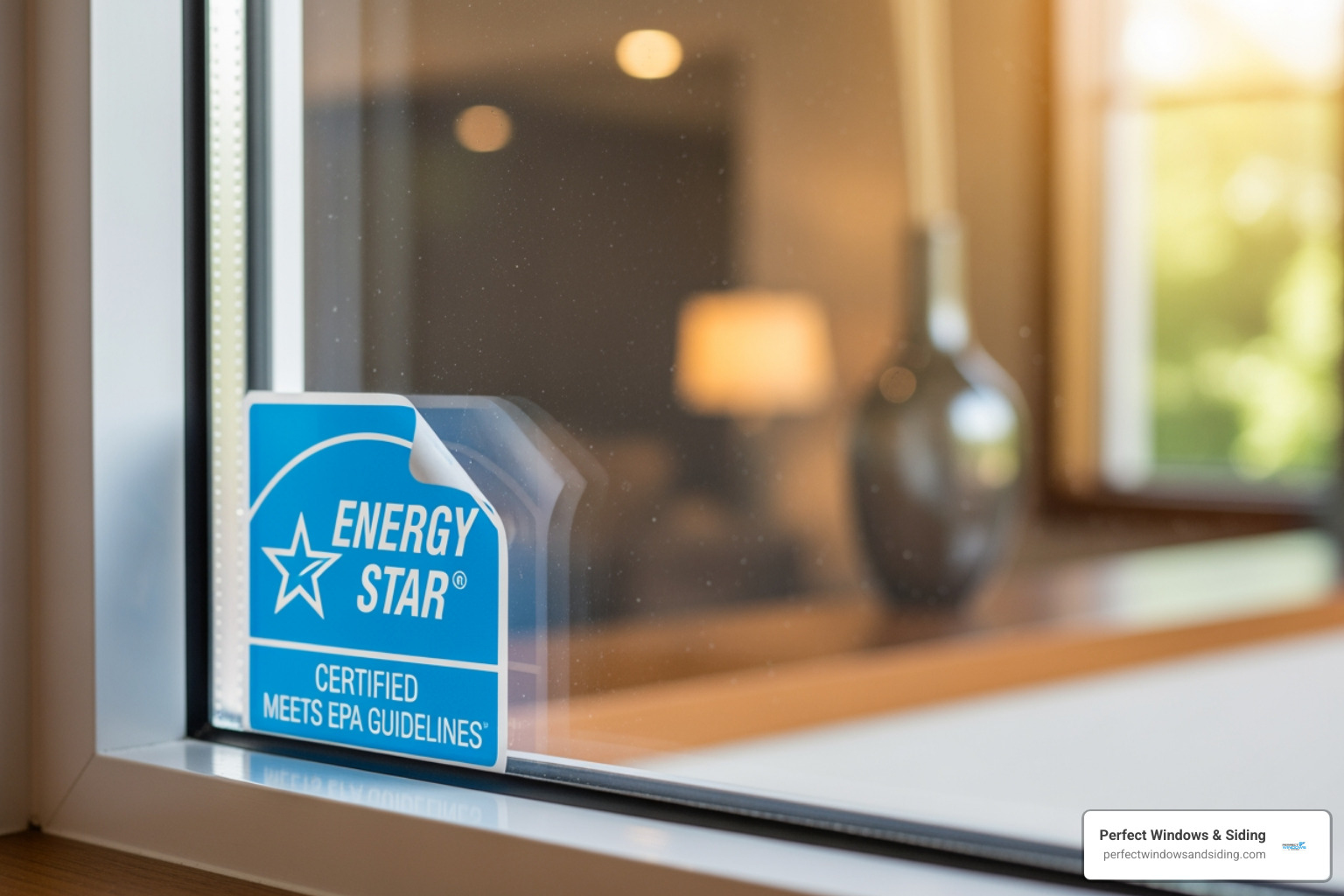 ENERGY STAR label on a window - window replacement companies chicago