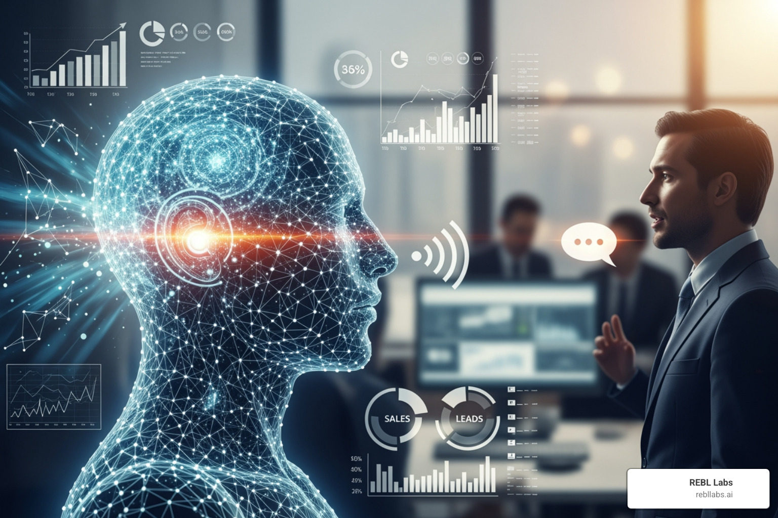 sales funnel with AI touchpoints at each stage - conversational ai for sales