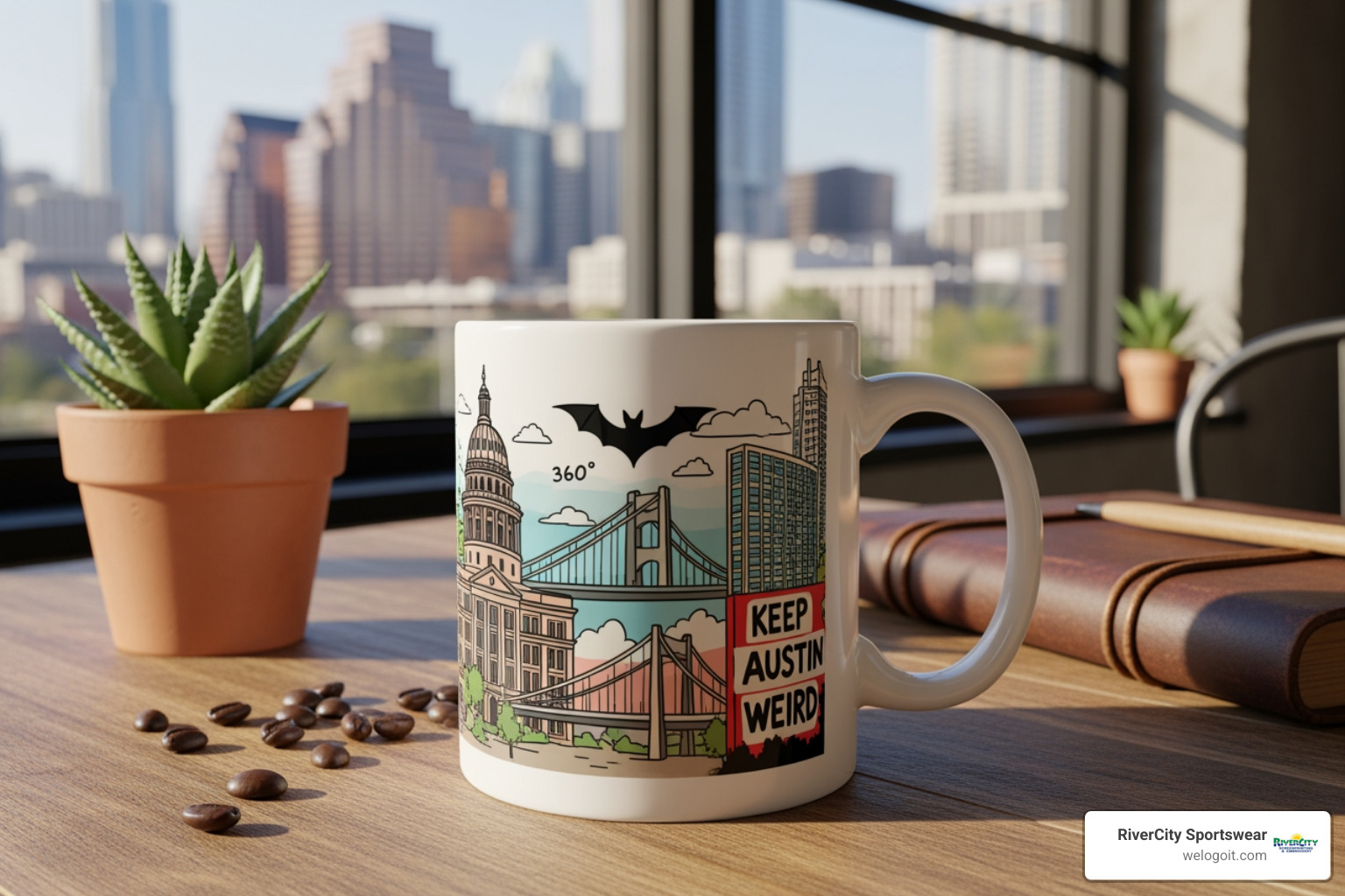 variety of custom mug styles - Austin custom mugs