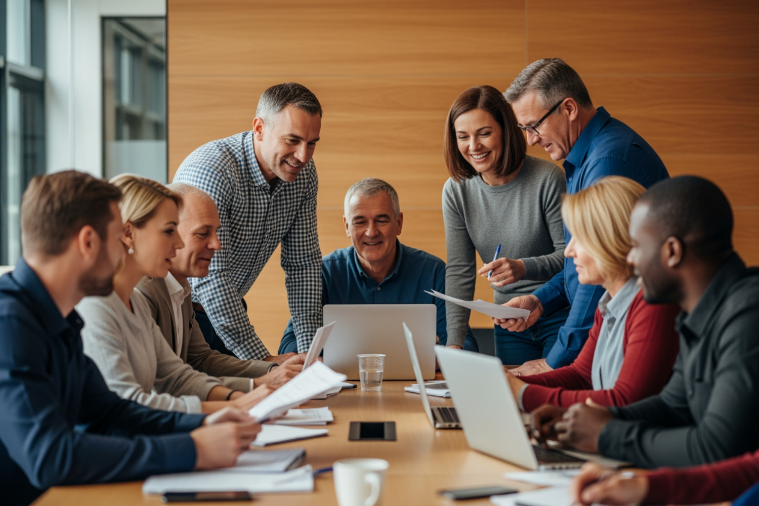 Diverse Group Of Franchisees Collaborating During A Training Session - Lifestyle Benefits Of Franchising Diverse group of franchisees collaborating during a training session - lifestyle benefits of franchising