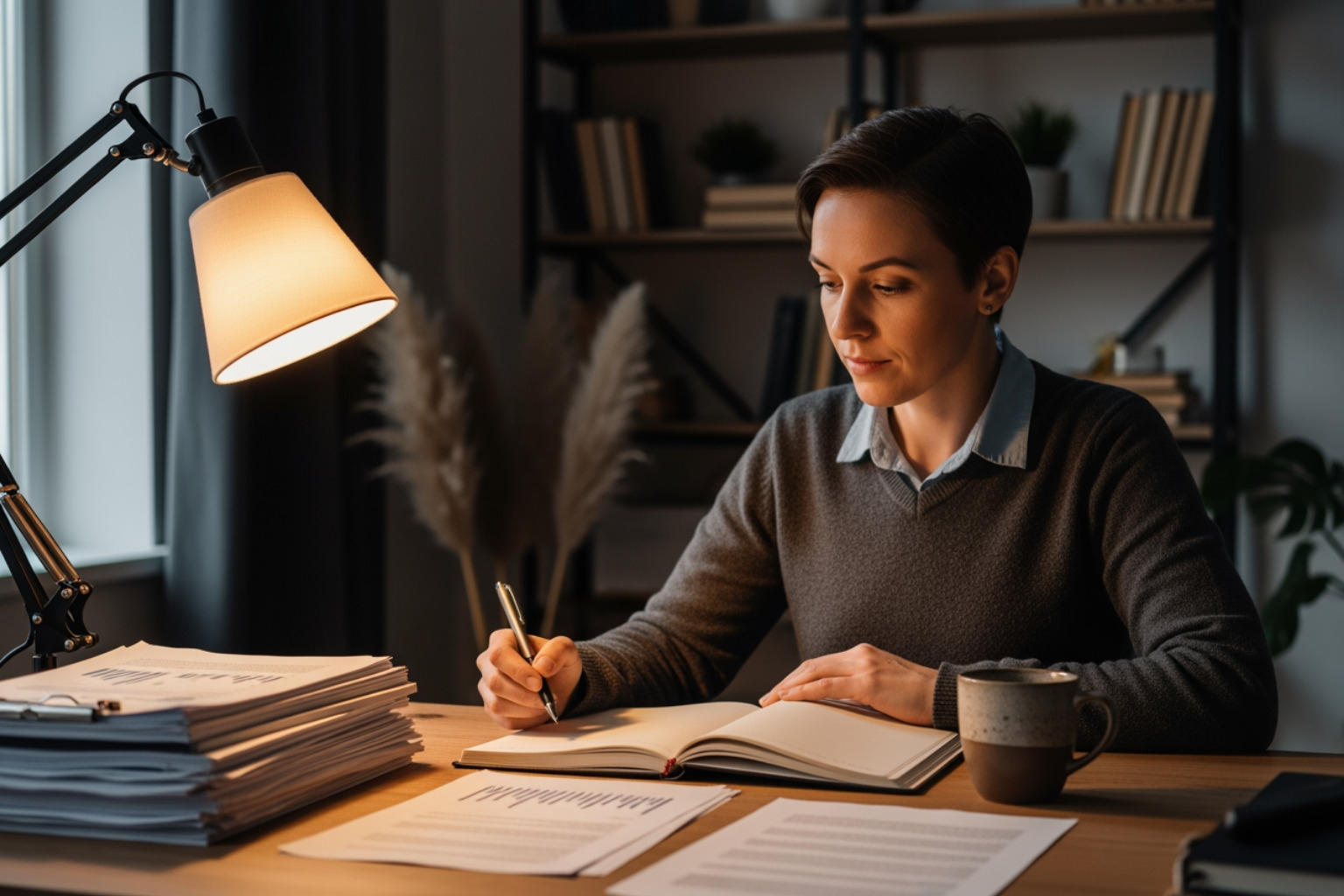 Person Thoughtfully Reviewing Business Plans - How Franchising Creates Freedom Person thoughtfully reviewing business plans - how franchising creates freedom