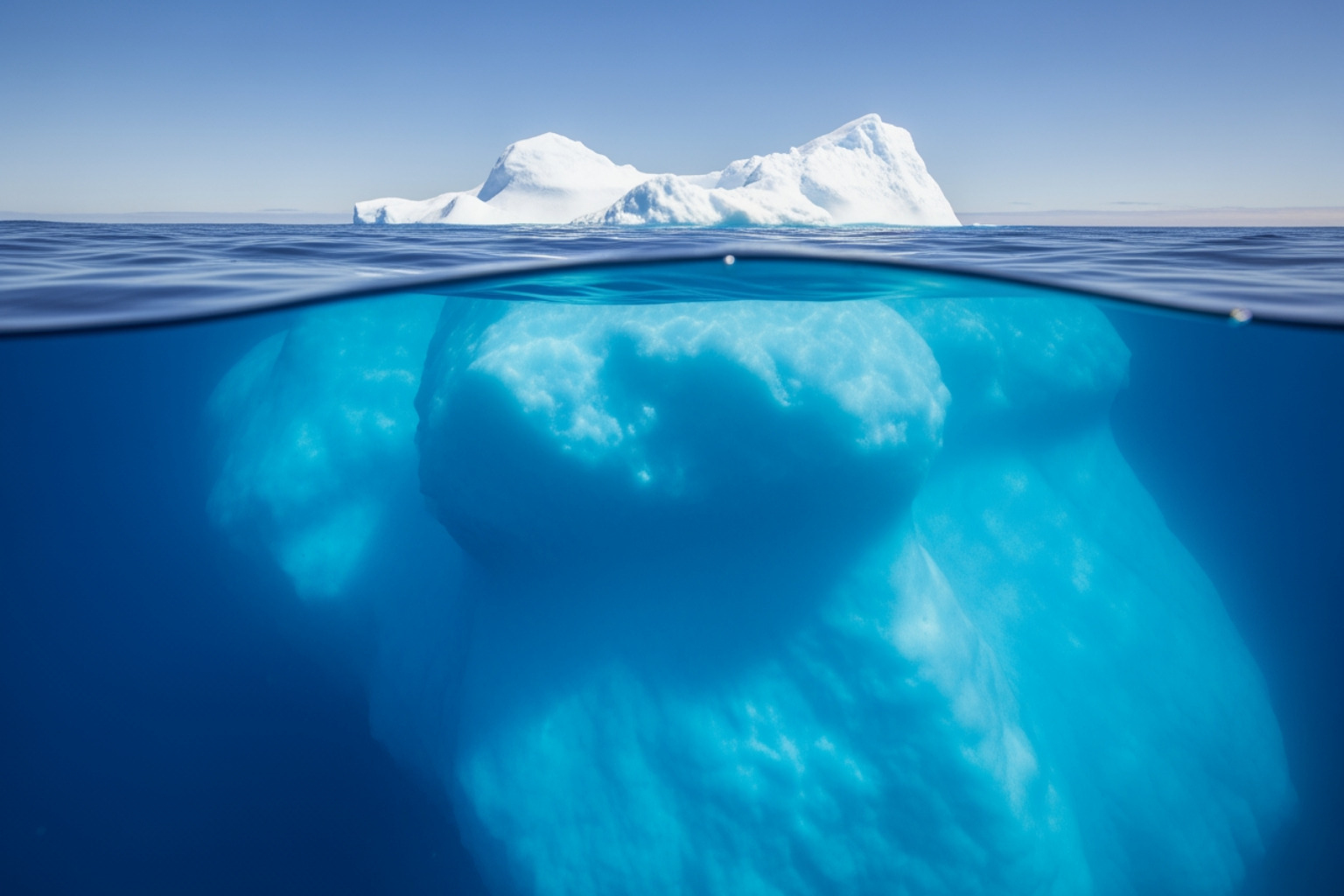 An Iceberg With A Small Tip Visible Above Water Labeled "Franchise Fee," And A Much Larger Submerged Portion Labeled "Total Investment," Illustrating Hidden Costs. - Franchise Decision Mistakes To Avoid An iceberg with a small tip visible above water labeled "franchise fee," and a much larger submerged portion labeled "total investment," illustrating hidden costs. - franchise decision mistakes to avoid