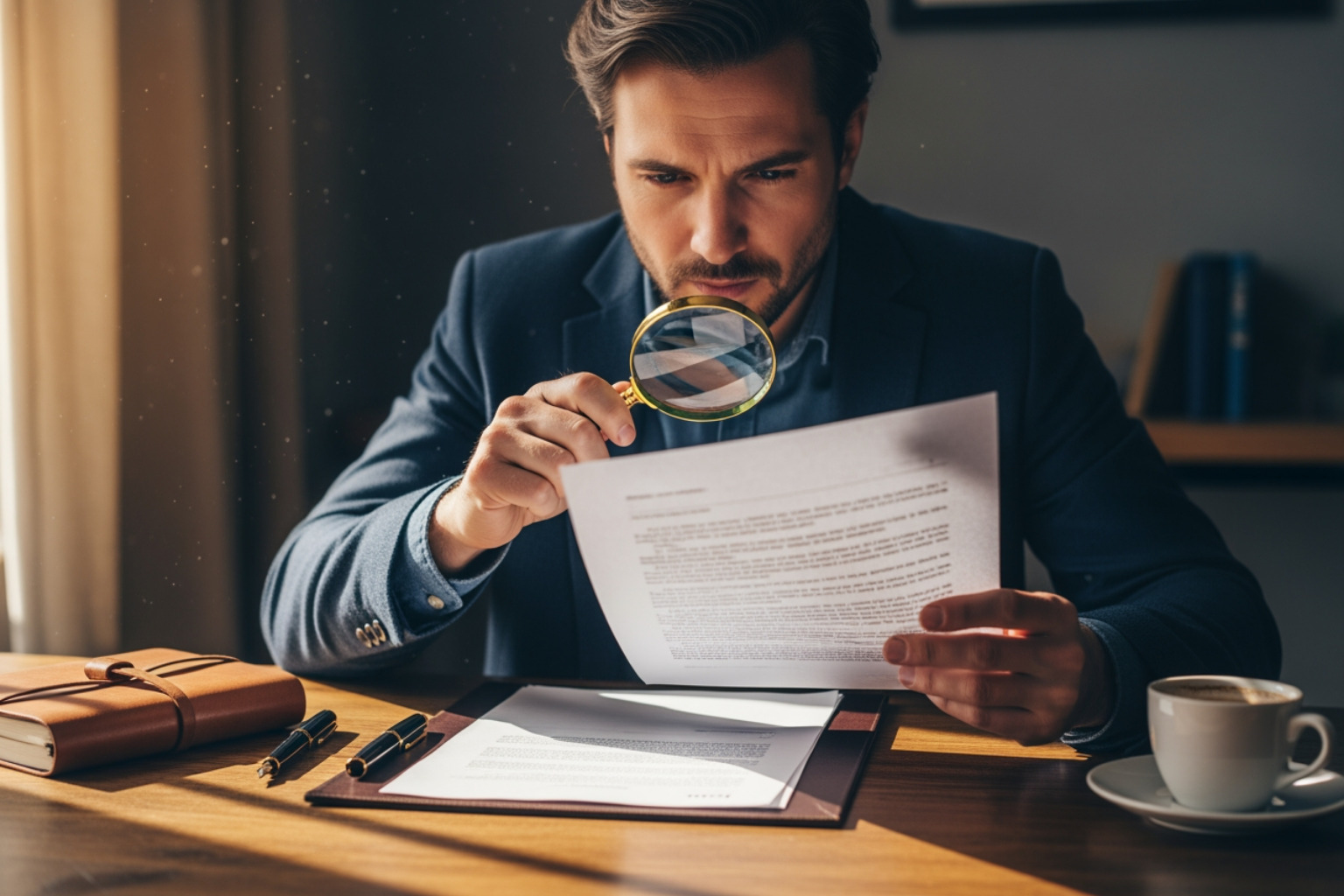 A Person Using A Magnifying Glass To Inspect A Document, Symbolizing Thorough Research And Due Diligence. - Franchise Decision Mistakes To Avoid A person using a magnifying glass to inspect a document, symbolizing thorough research and due diligence. - franchise decision mistakes to avoid