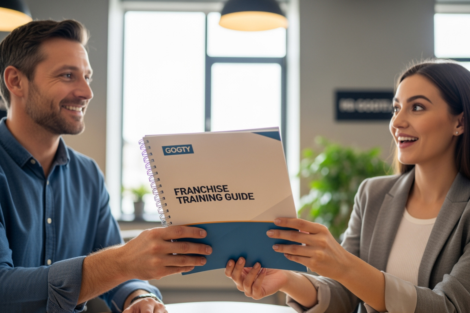 Of A Franchisee Receiving A Training Manual From A Franchisor - Is Franchising Right For Me Of a franchisee receiving a training manual from a franchisor - is franchising right for me