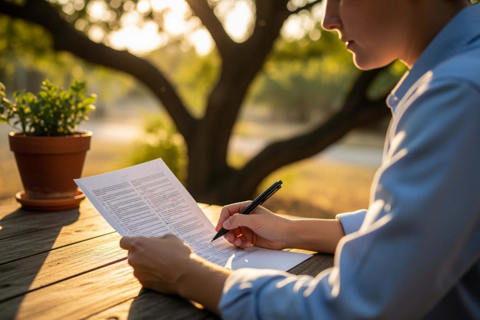 Person Reviewing A Checklist Or Official Document - How To Get An E-2 Visa Through A Franchise Person reviewing a checklist or official document - how to get an e-2 visa through a franchise