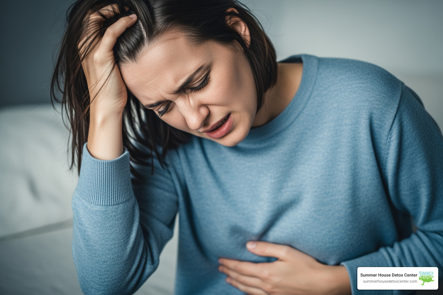 person experiencing discomfort - detox from Xanax person experiencing discomfort - detox from Xanax