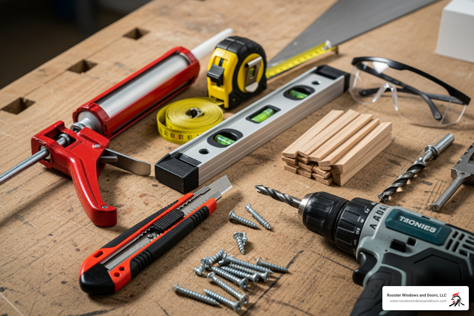 tools and materials for window installation - how to install replacement double hung windows