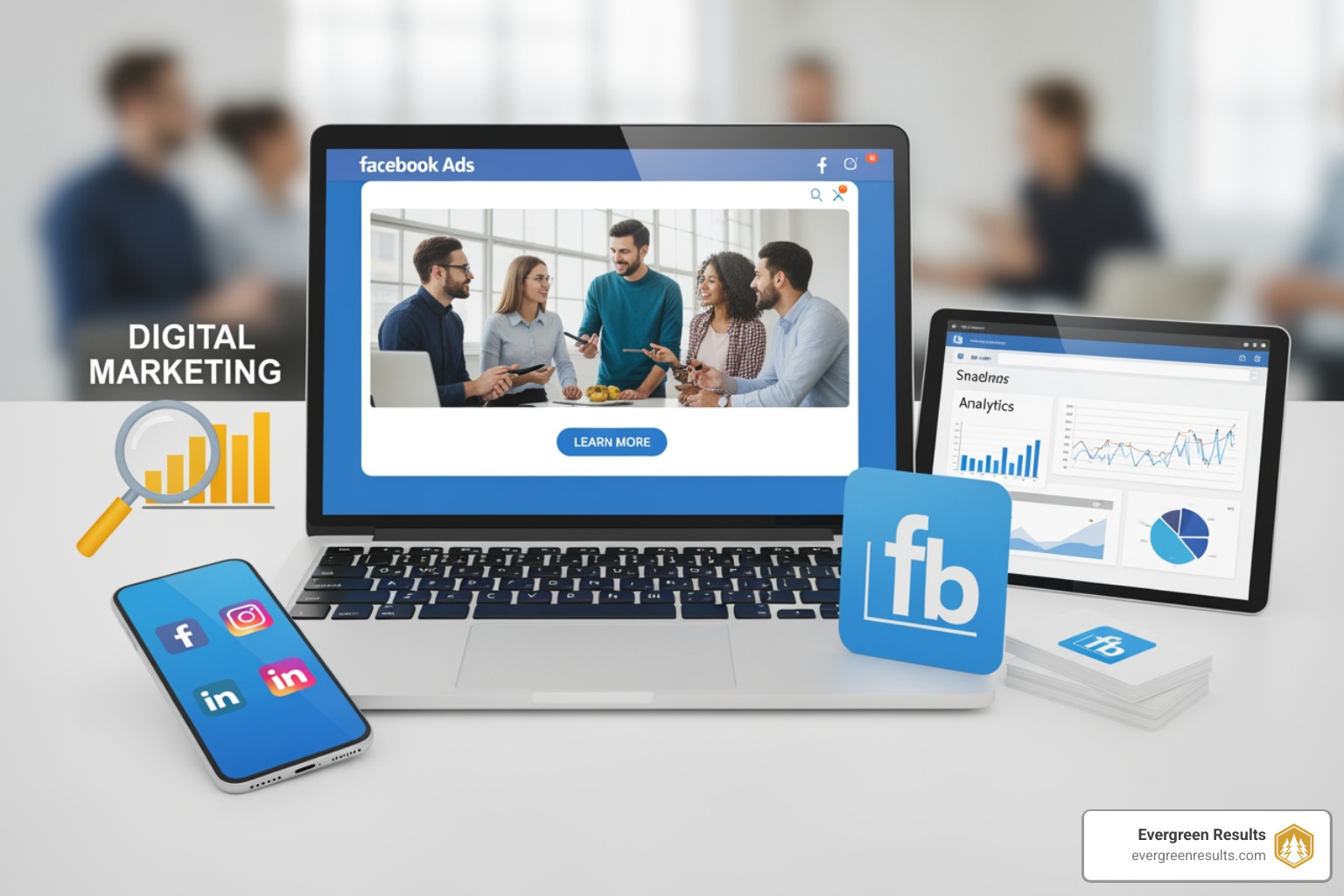 Facebook Ads Manager dashboard interface - digital marketing fb ads