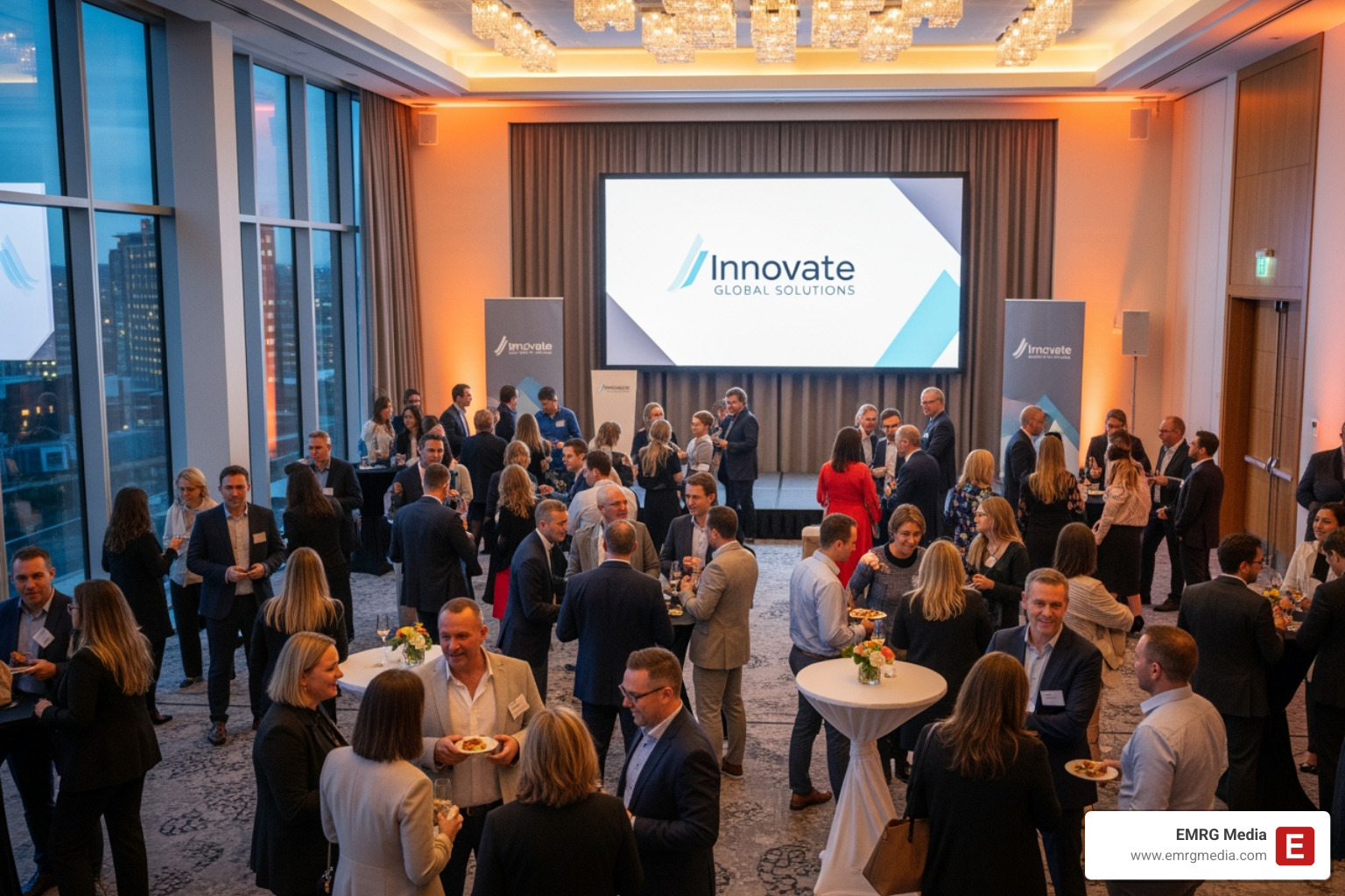 Branded company event with a custom logo - company milestone celebrations Branded company event with a custom logo - company milestone celebrations