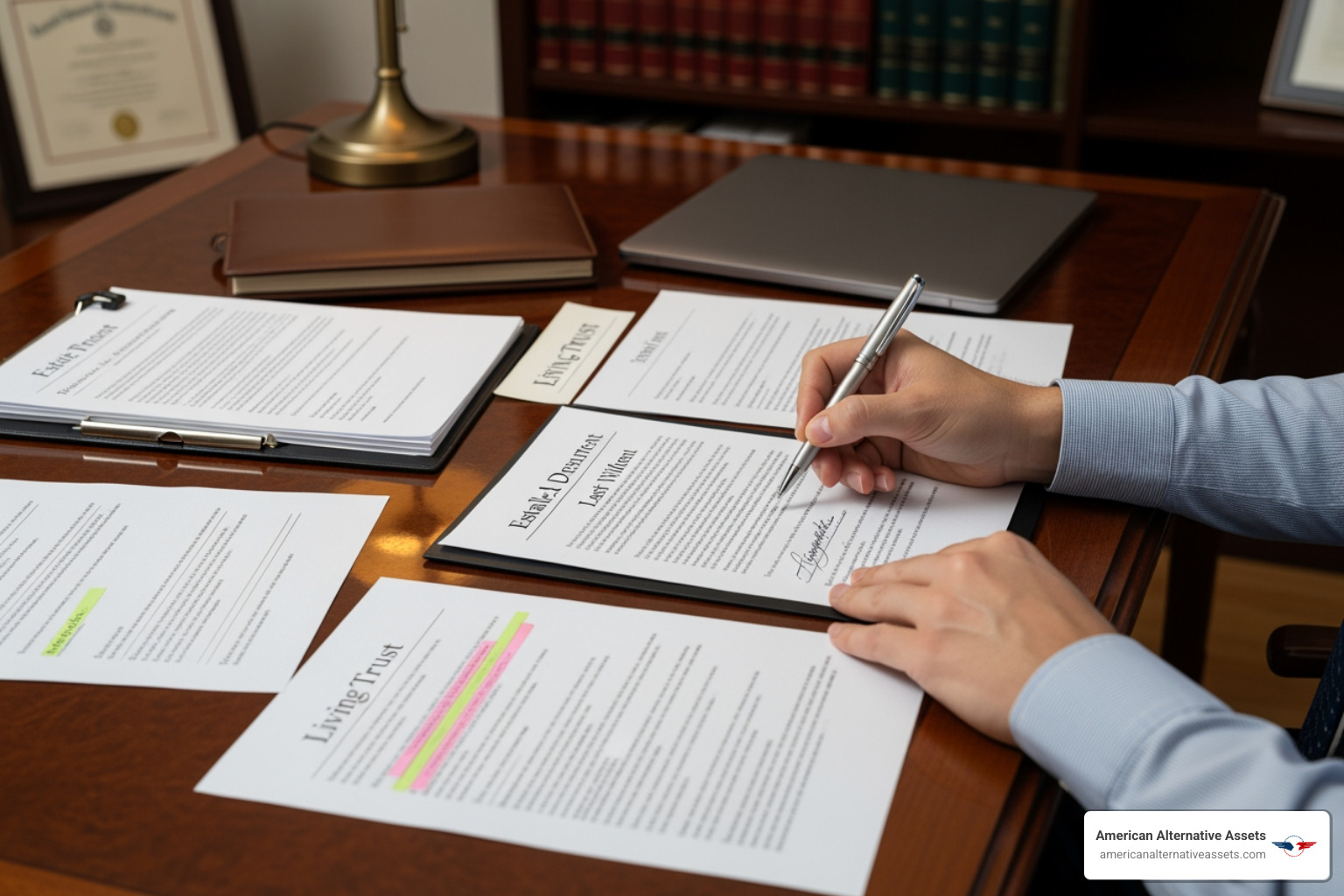 person signing estate planning documents - Wealth preservation strategies