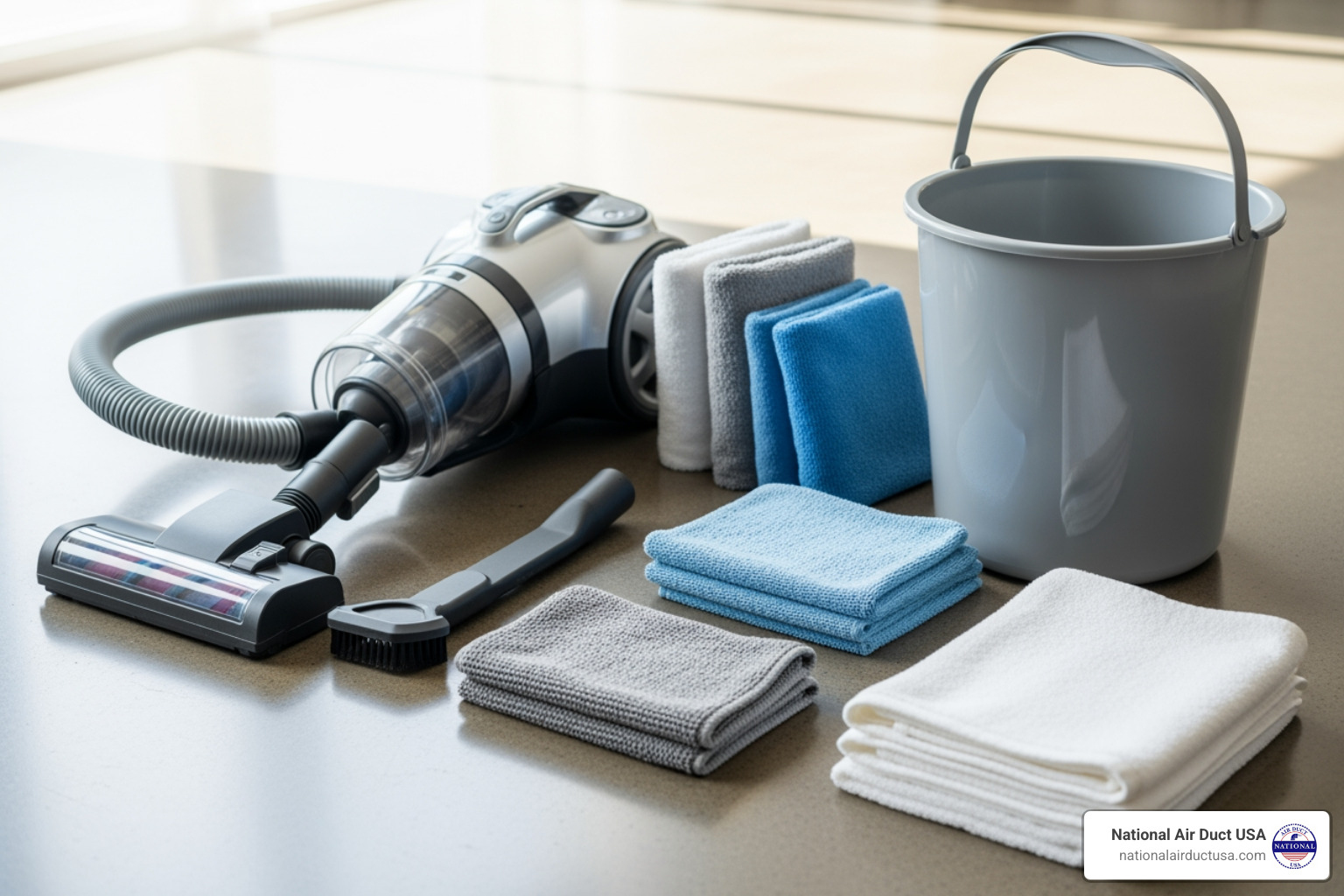 Necessary cleaning tools: vacuum with crevice/brush attachment, soft cloth, bucket, and towels. - miele tumble dryer clean out airways