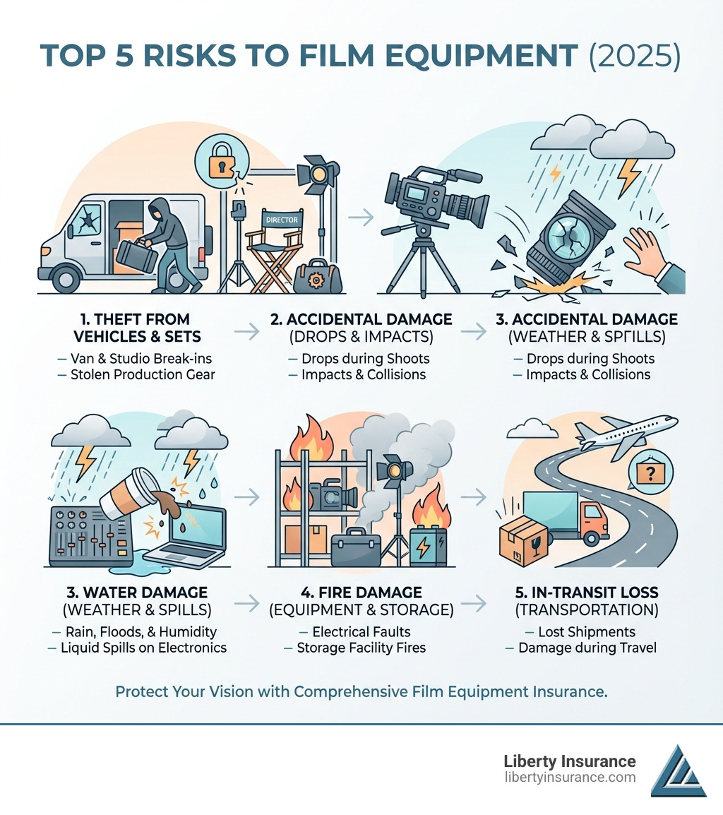 Filming Risks Film Equipment Insurance: Top 5 Essential Risks Avoided