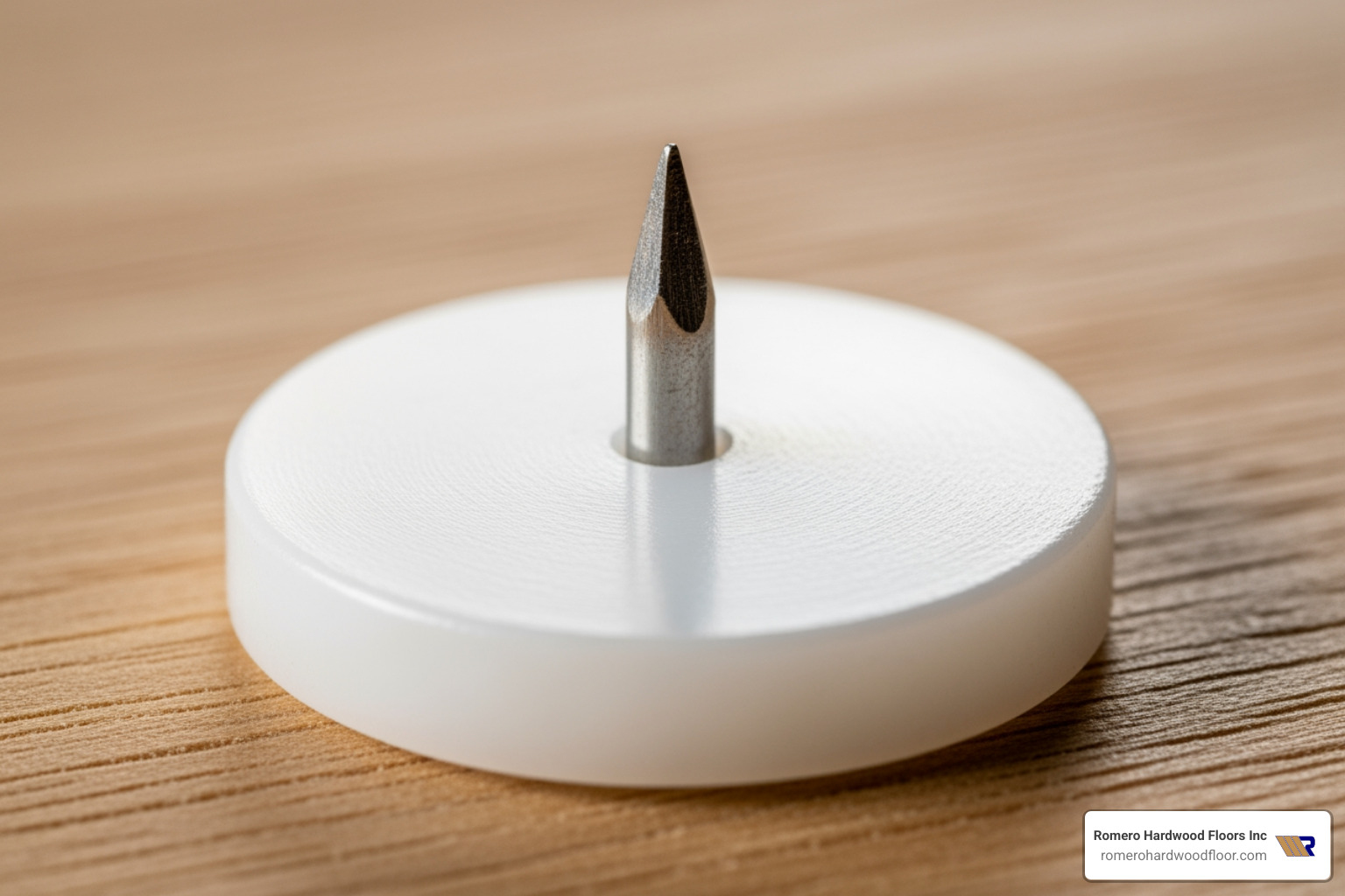 Nylon tap-in glide - plastic chair glides on hardwood floors