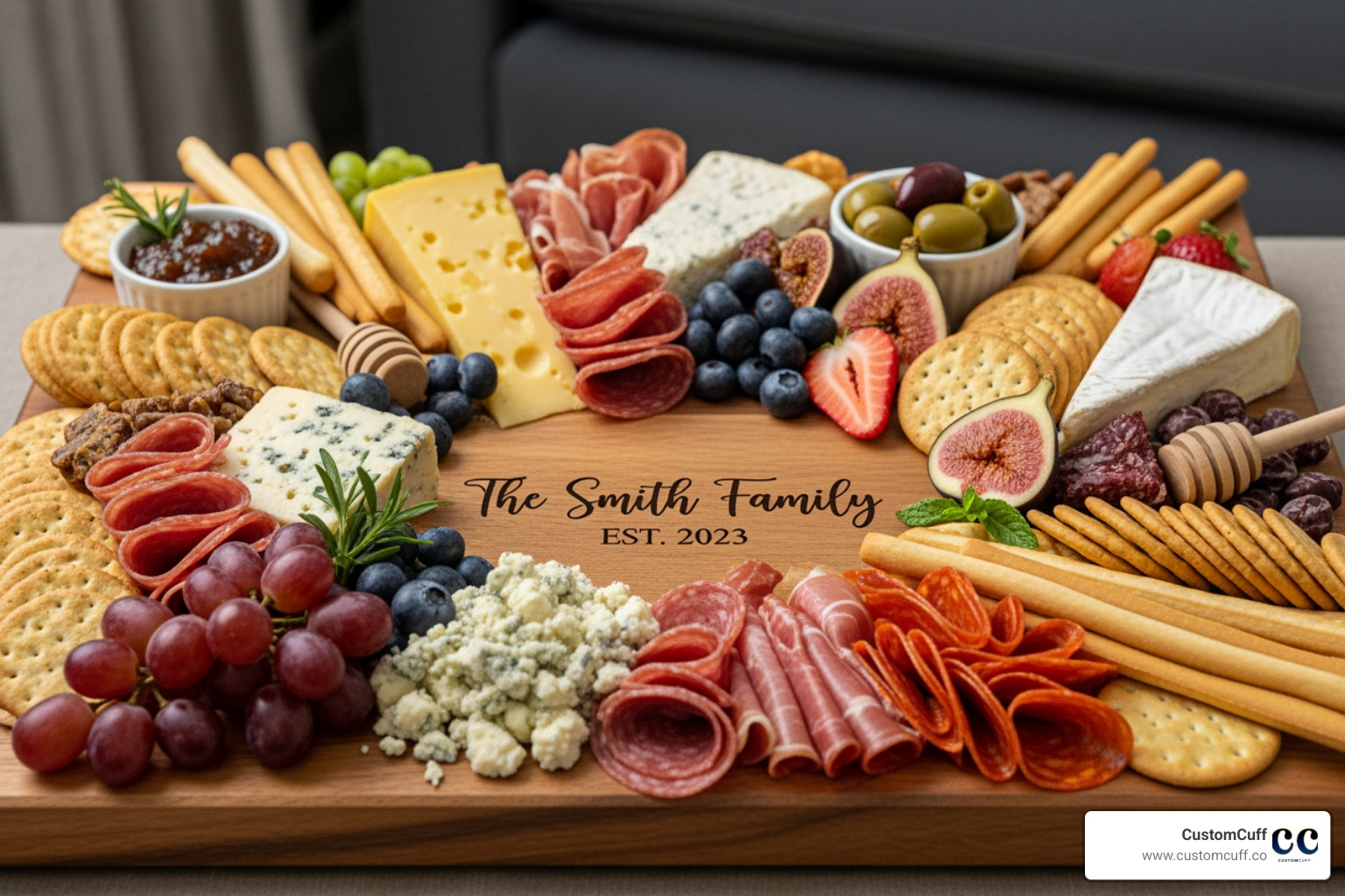 personalized charcuterie board