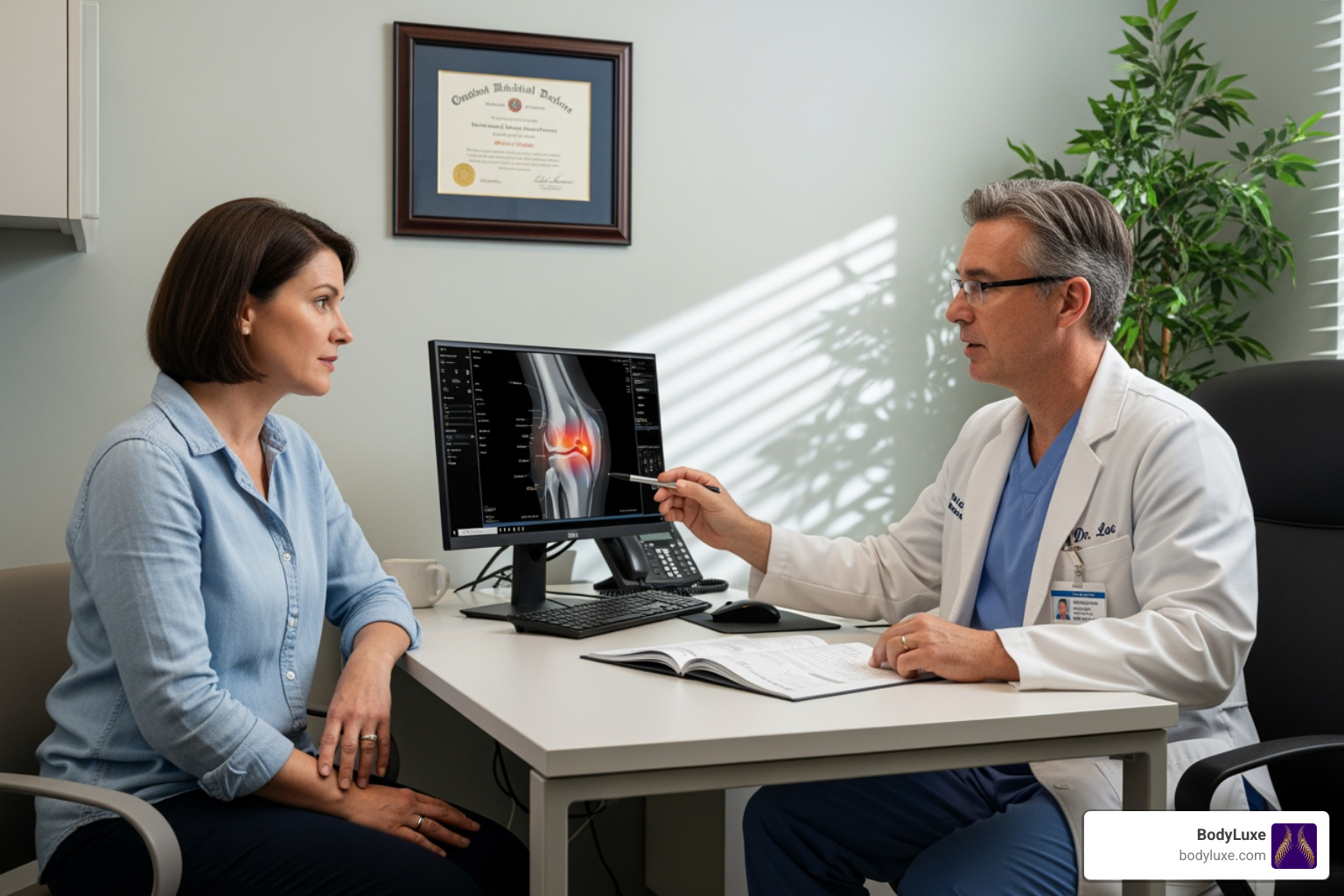 patient during a consultation with a surgeon - Is Aveli safe? patient during a consultation with a surgeon - Is Aveli safe?