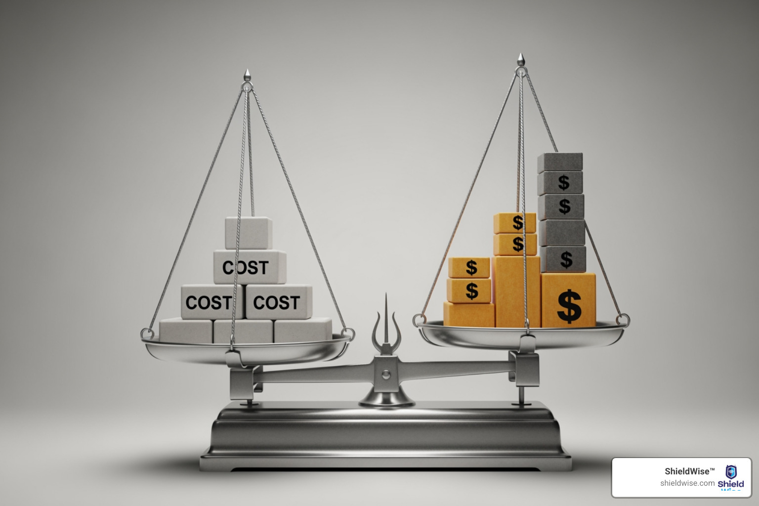 Scale balancing "Cost" and "Benefits" - universal life - term versus permanent