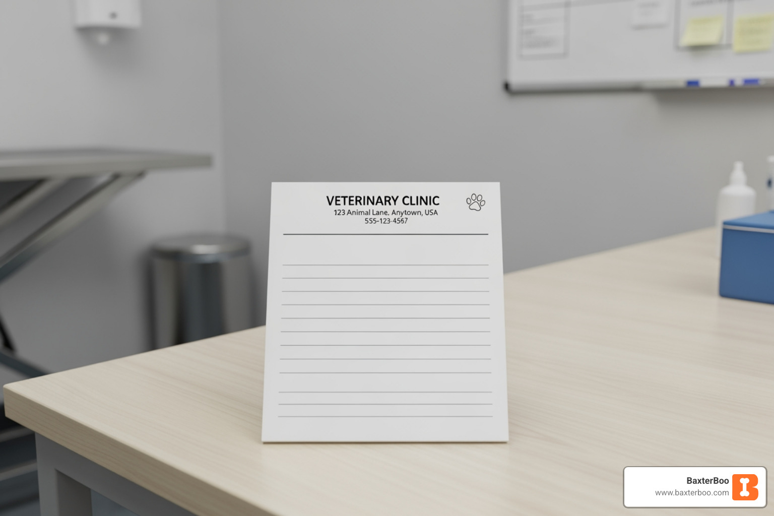Generic veterinary prescription pad - pet medications