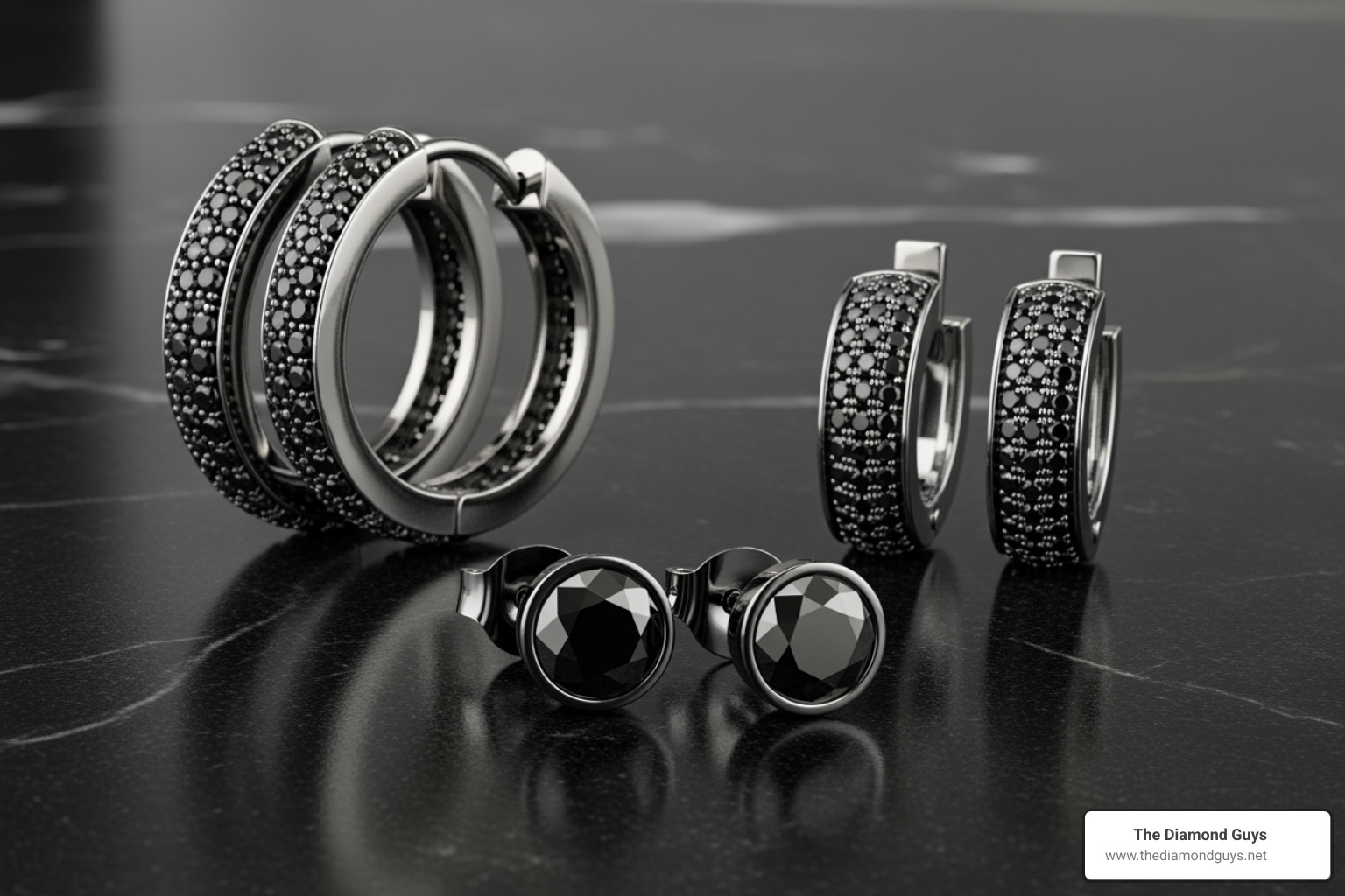 different styles of men's black diamond earrings: studs, hoops, and huggies - guys black diamond earrings different styles of men's black diamond earrings: studs, hoops, and huggies - guys black diamond earrings
