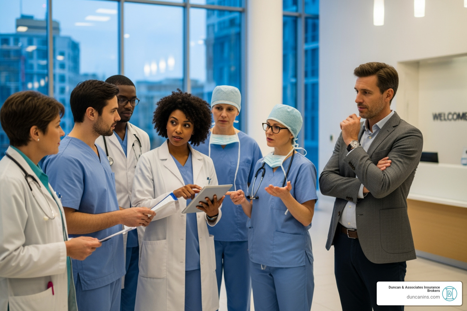 diverse group of healthcare professionals - Medical malpractice WA