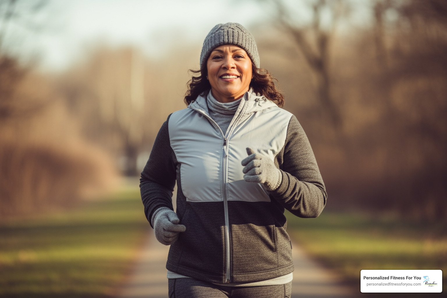 woman running comfortably in the cold with her cold-weather fitness gear - cold weather gear woman running comfortably in the cold with her cold-weather fitness gear - cold weather gear