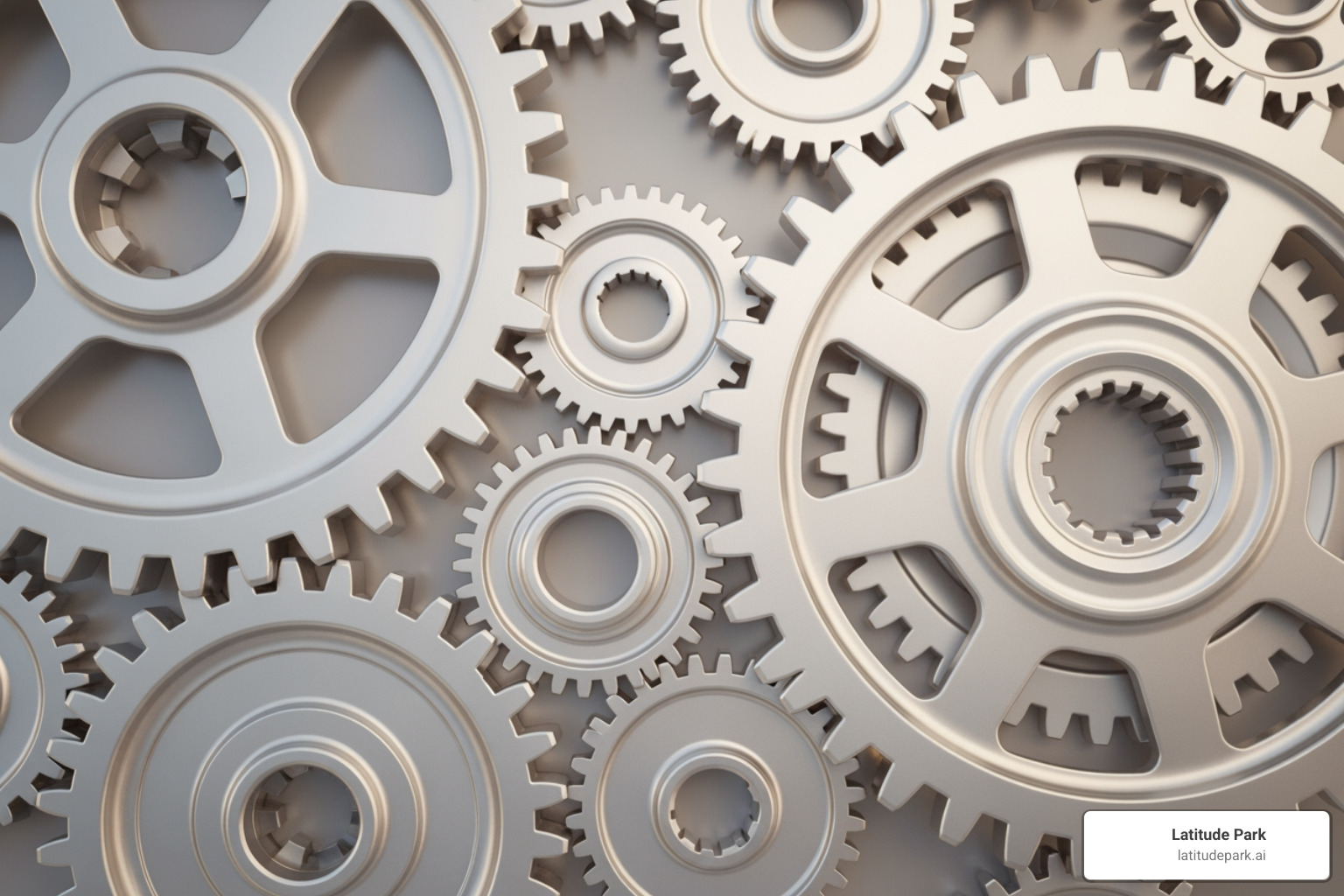 Image of interlocking gears labeled "Brand," "NAP," "Website," and "Data" to represent a cohesive system. - local seo strategy for franchises