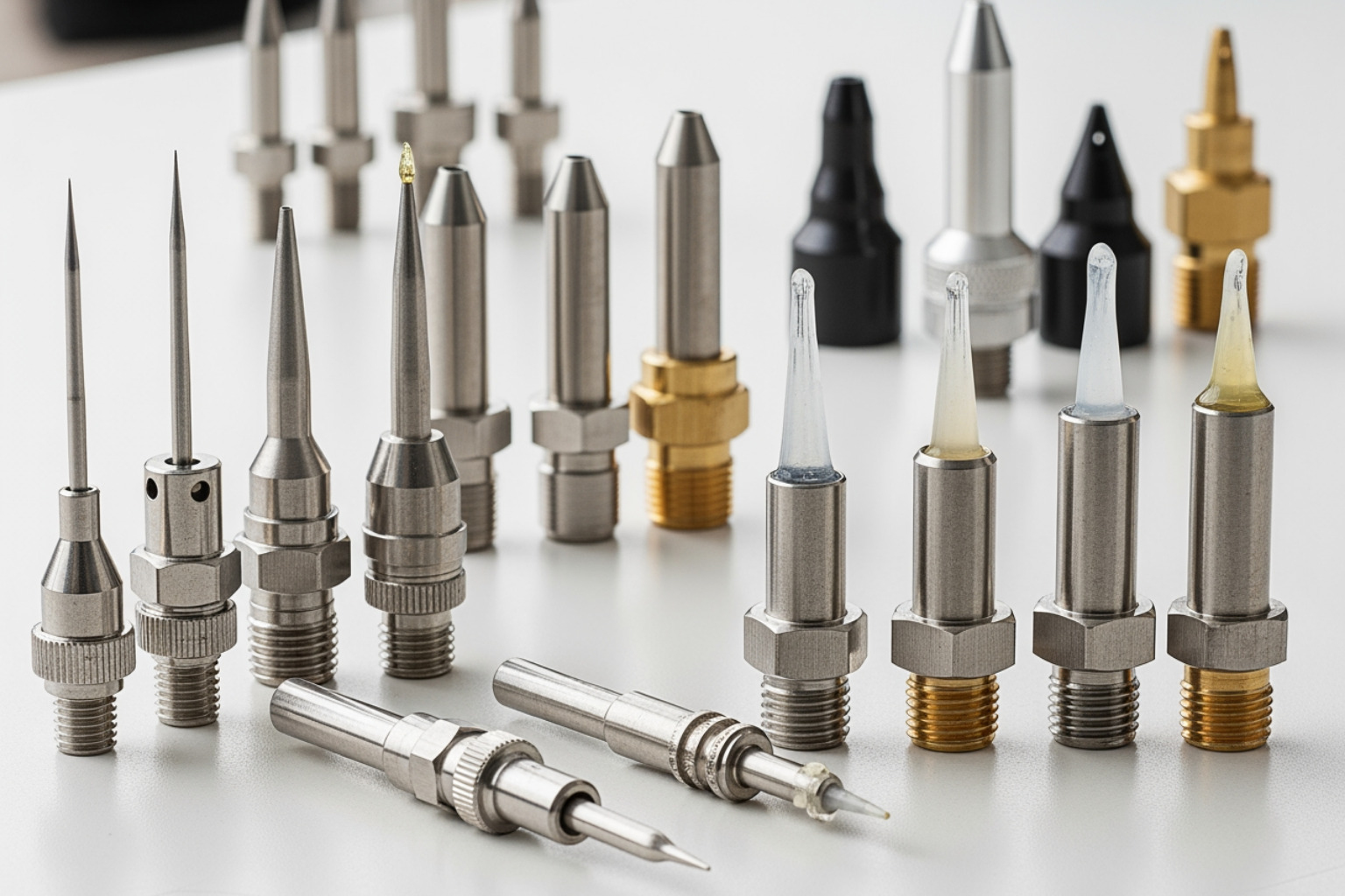 different dispensing nozzles for various fluid viscosities different dispensing nozzles for various fluid viscosities