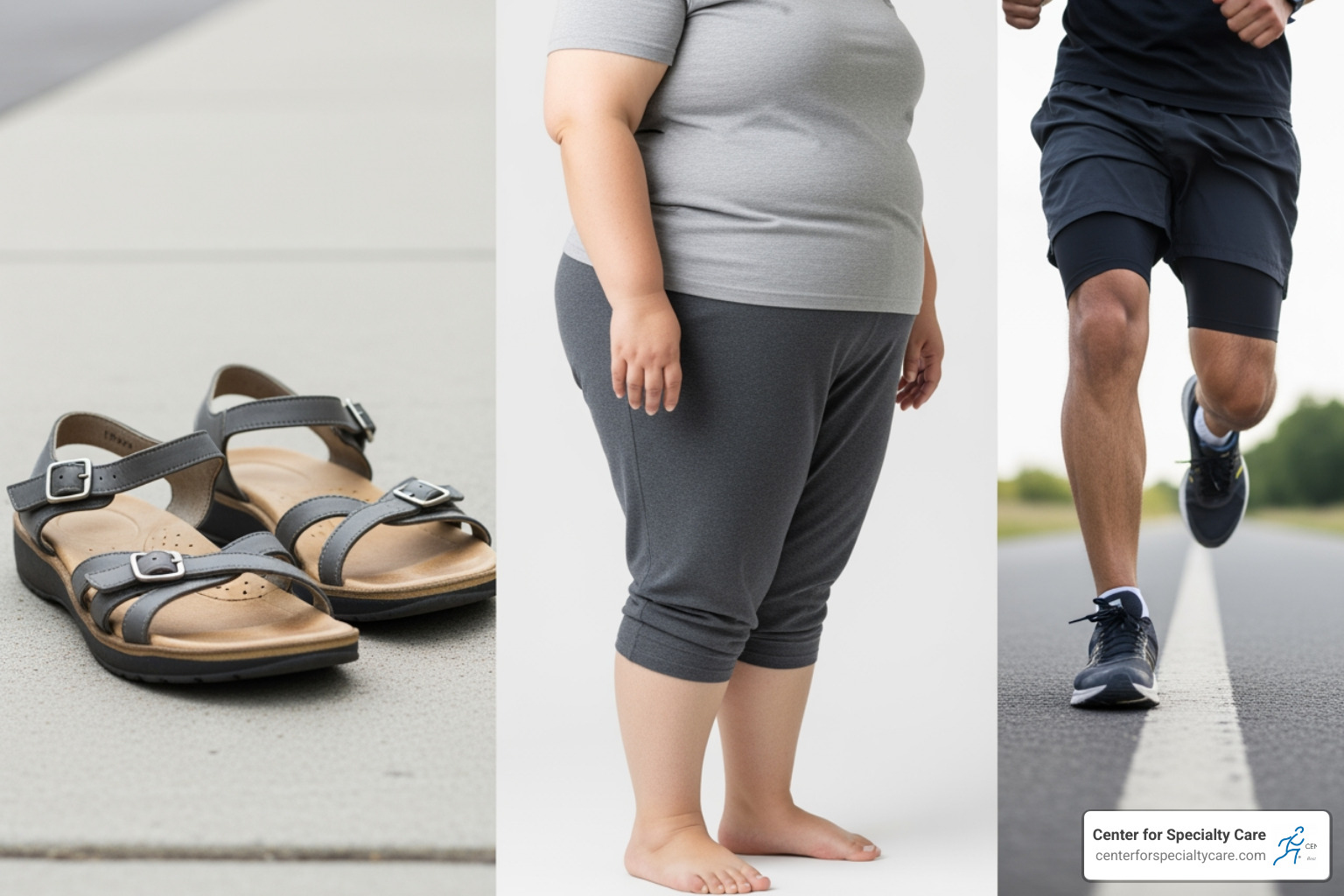 risk factors like poor footwear, obesity, and high-impact activities - plantar fasciitis relief