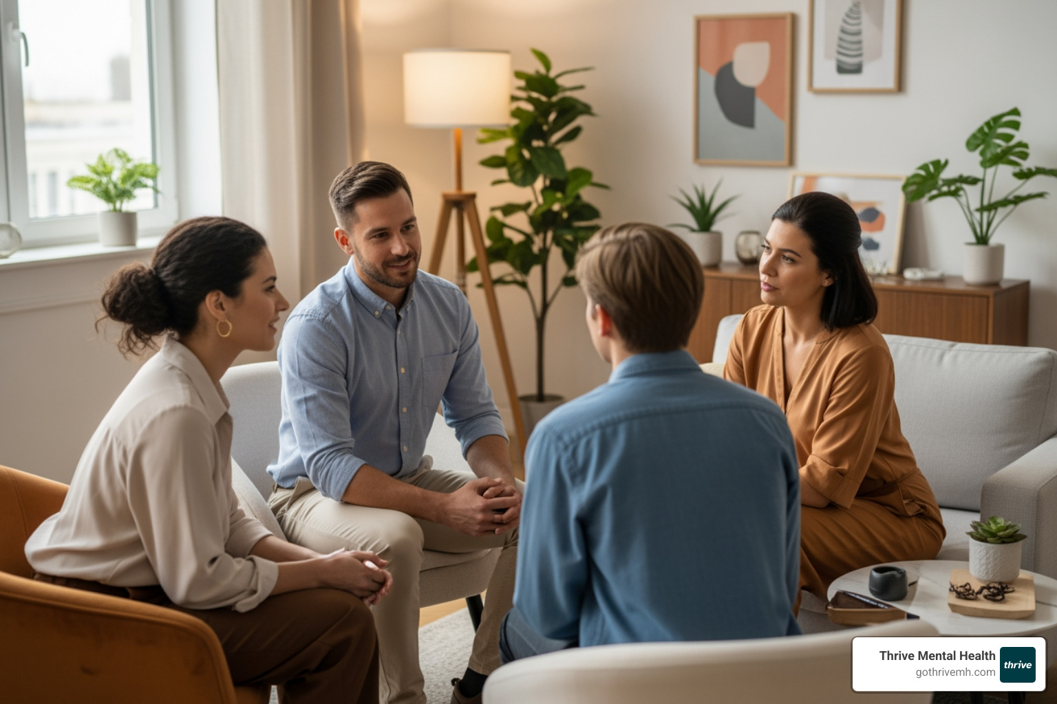 collaborative team of therapists and a client - dual diagnosis young adults