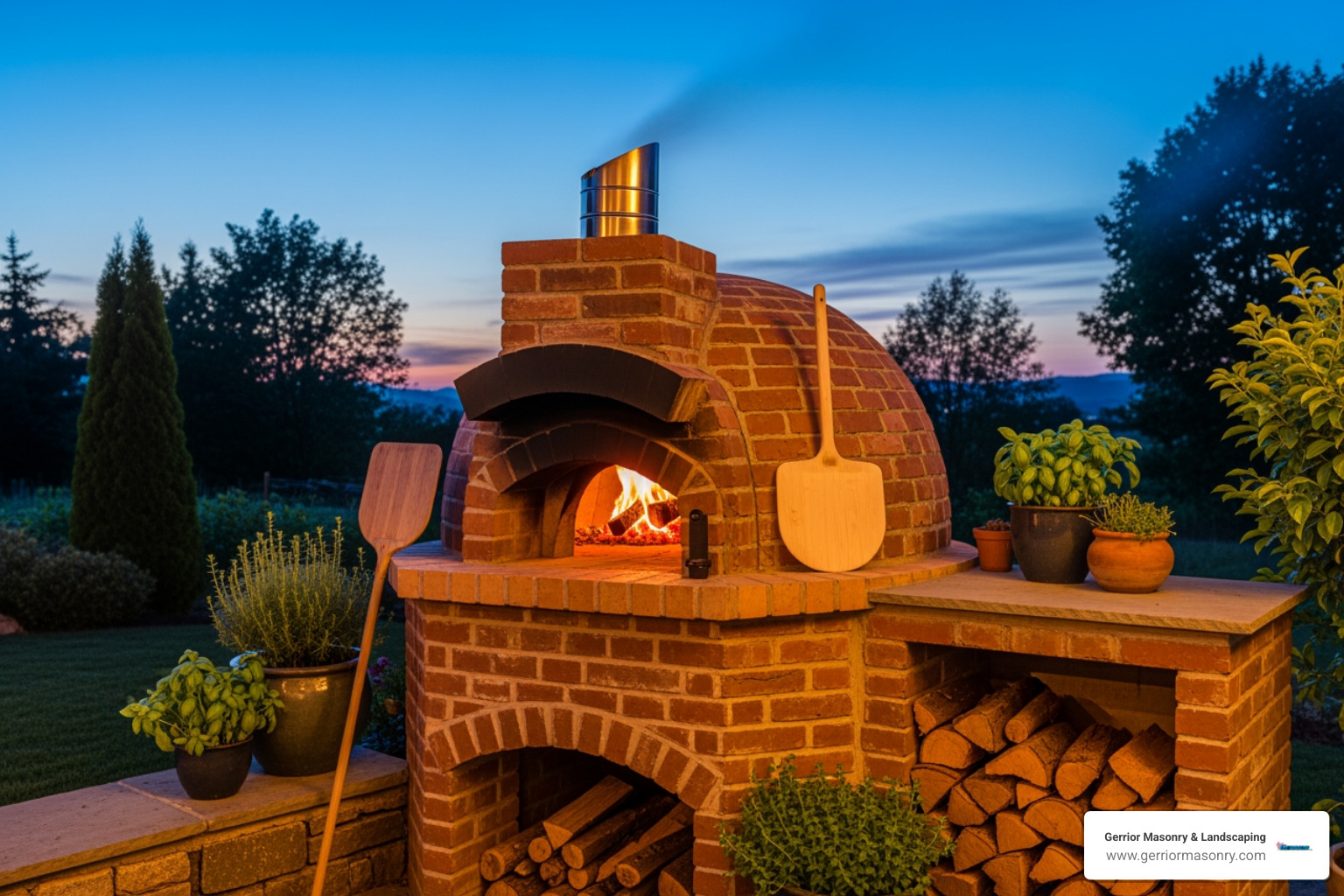 brick pizza oven - fire pit mortar