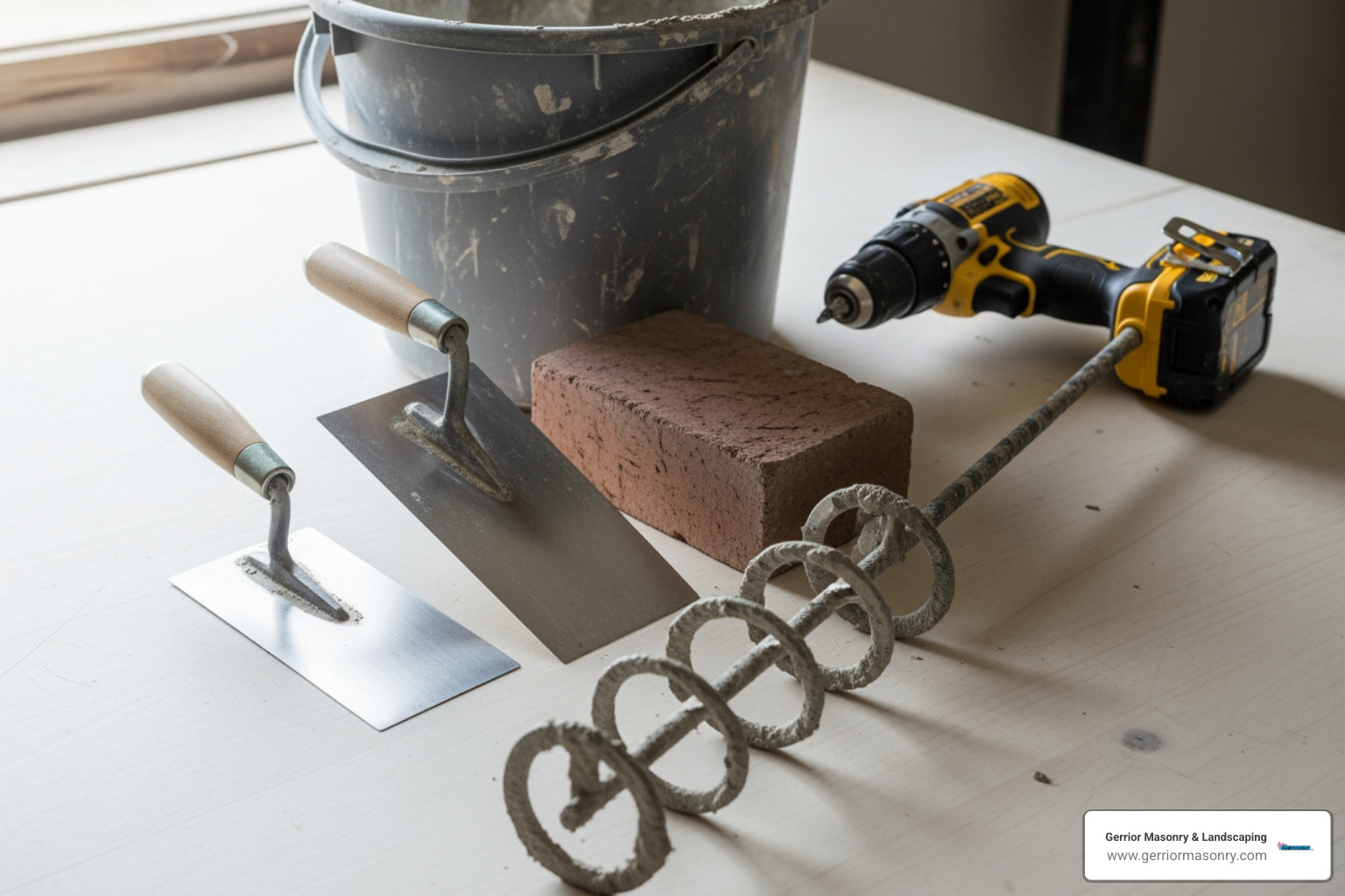 tools for mortar application - fire pit mortar