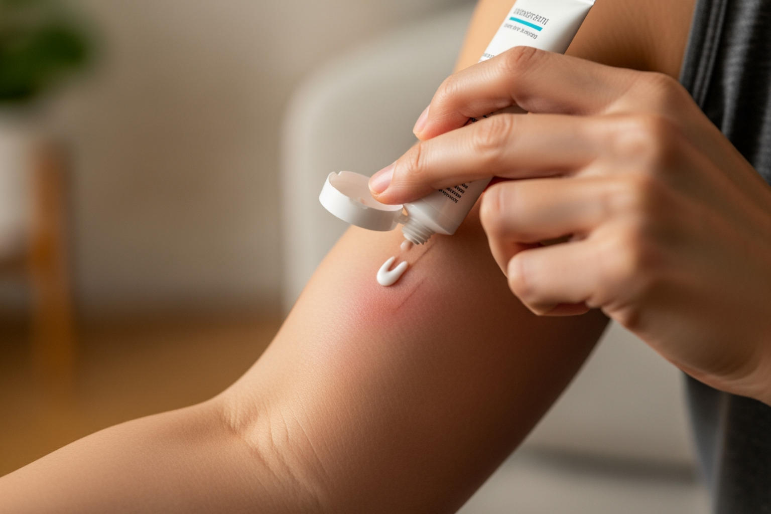 person looking at ingredient list on muscle cream - muscle ache cream person looking at ingredient list on muscle cream - muscle ache cream