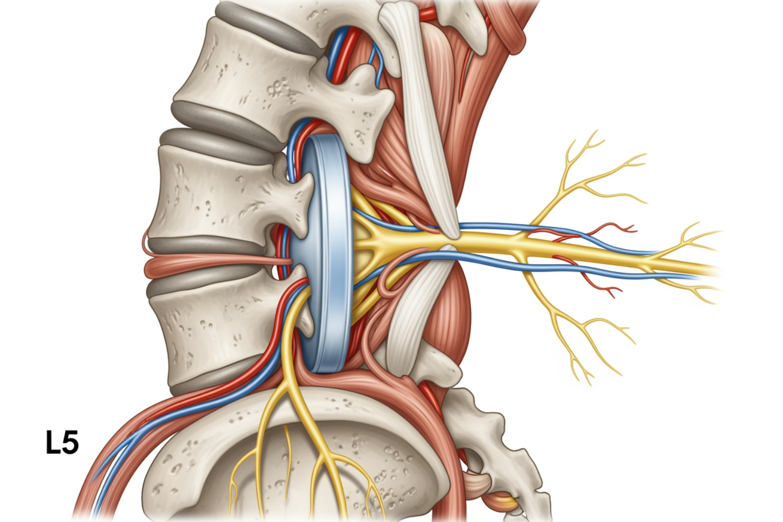illustrating a herniated disc compressing the sciatic nerve - sciatica nerve pain illustrating a herniated disc compressing the sciatic nerve - sciatica nerve pain