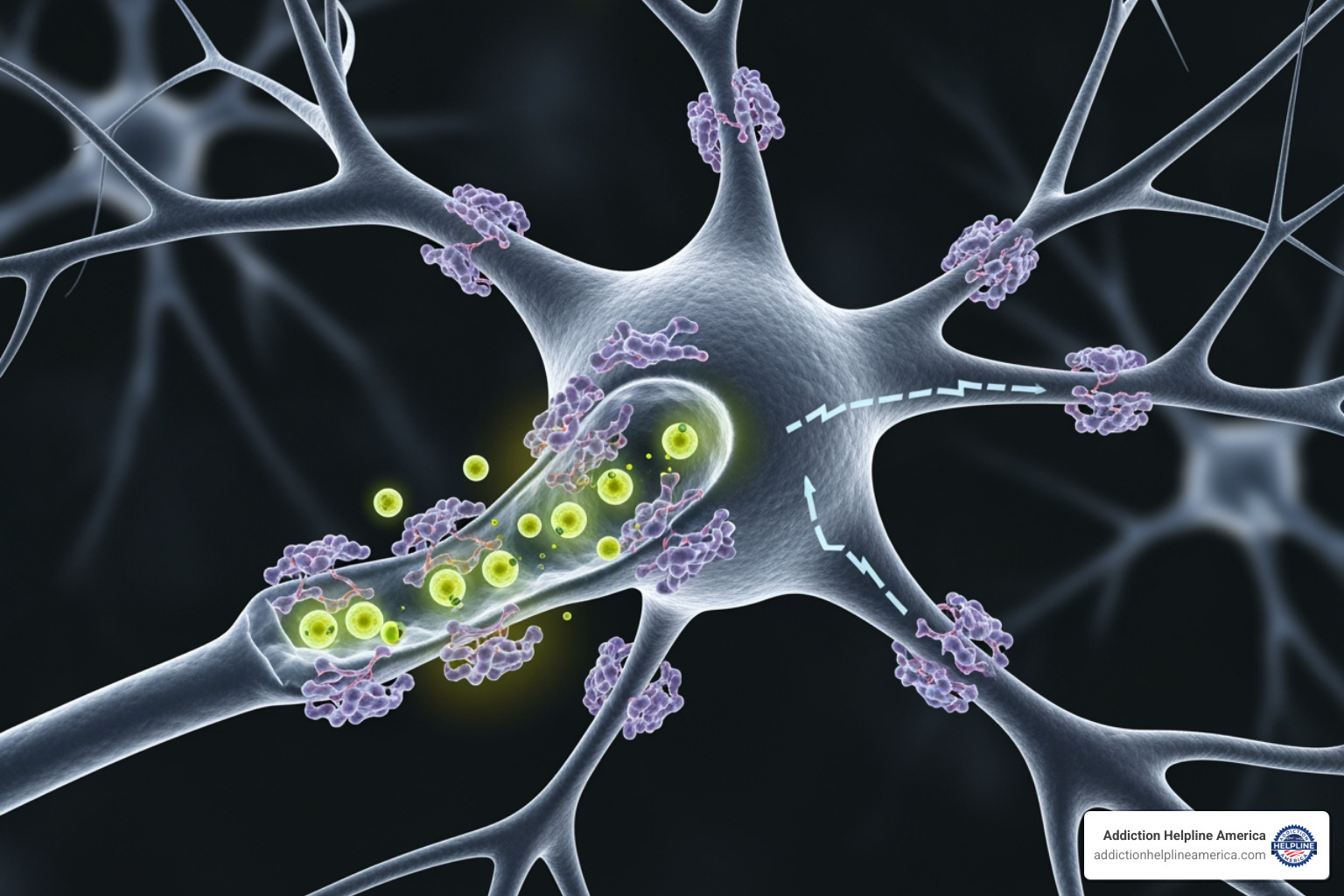 brain diagram showing GABA receptor sites - barbiturates vs benzo
