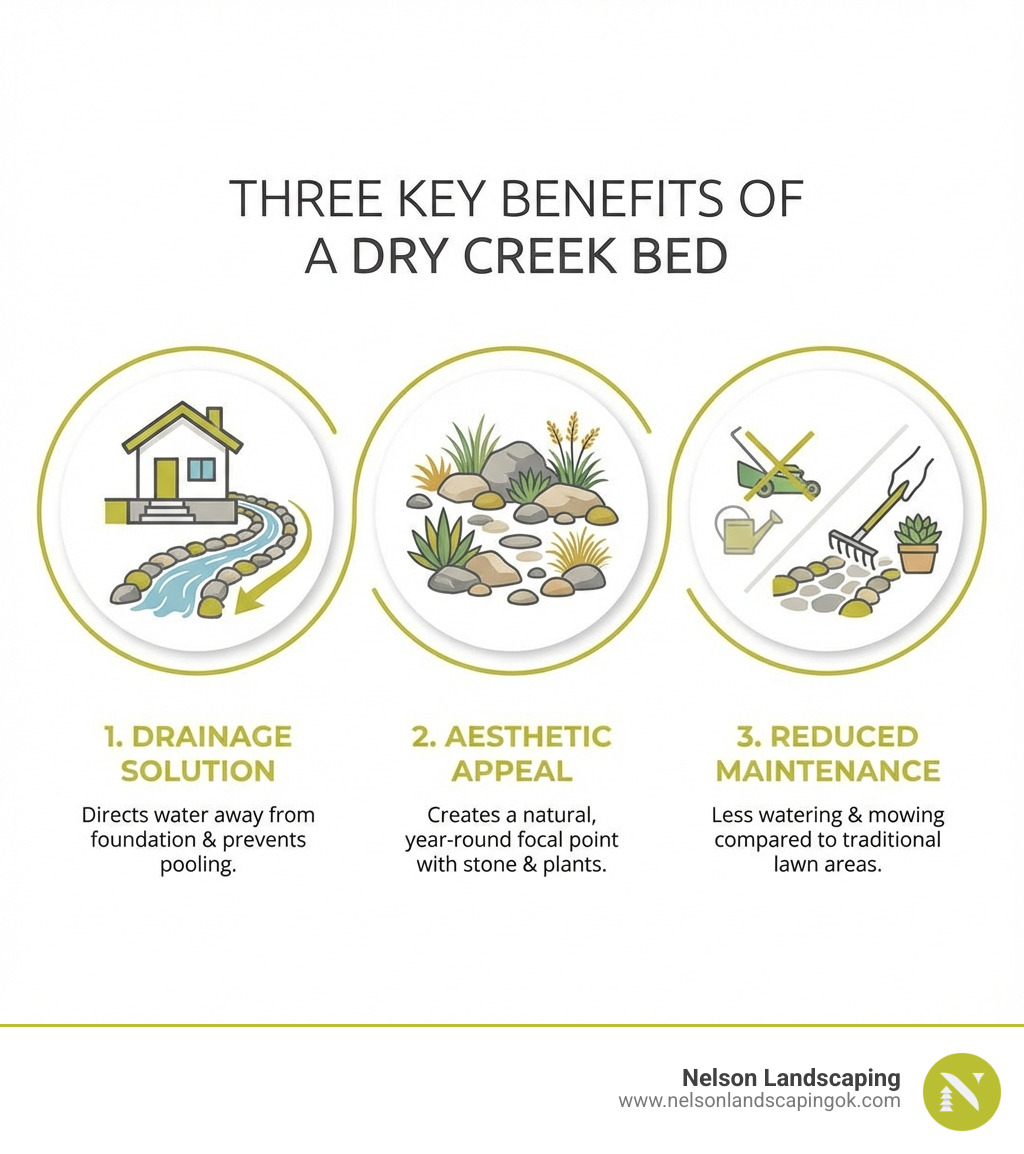 Dry Creek Bed Design: 3 Perfect DIY Tips