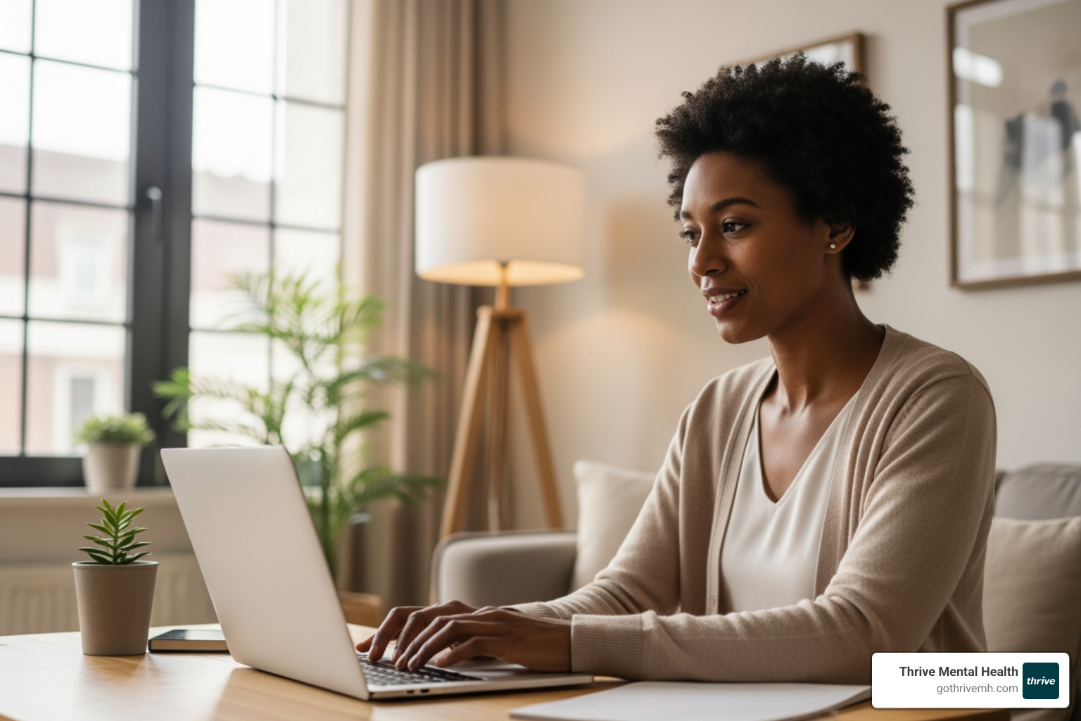 Person in virtual therapy session at home. - Myrtle Beach therapy centers for intensive treatment. Person in virtual therapy session at home. - Myrtle Beach therapy centers for intensive treatment.