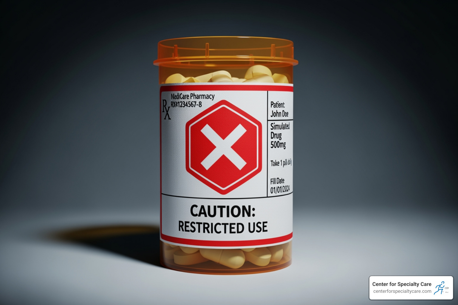 red flag prescription bottle - are pain management clinics legitimate