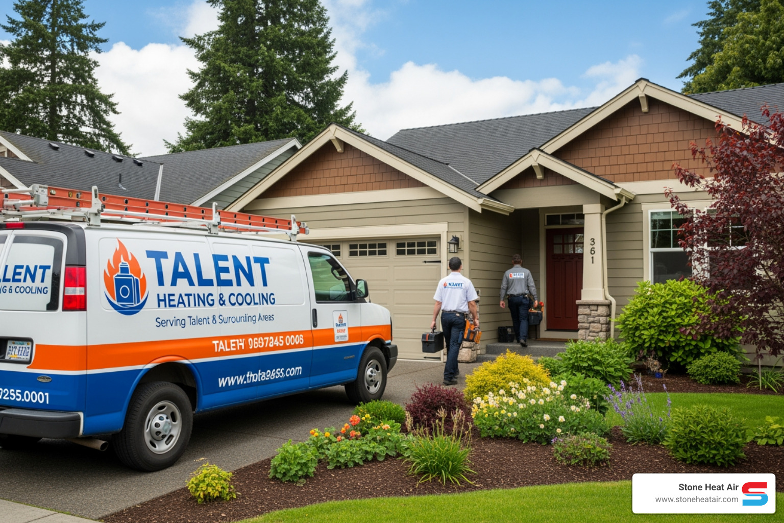 infographic explaining the key benefits of a well-maintained heating system - local heating company in talent or infographic explaining the key benefits of a well-maintained heating system - local heating company in talent or