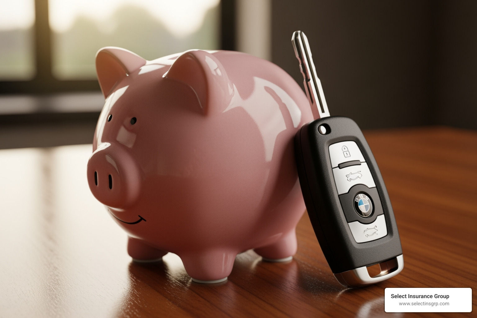 piggy bank next to car key - non driver insurance quotes piggy bank next to car key - non driver insurance quotes