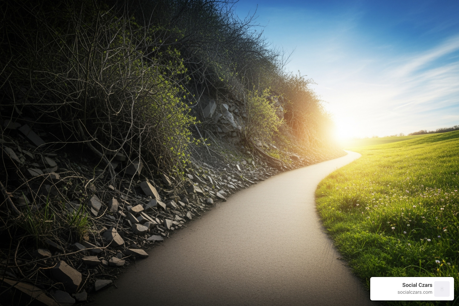 A strategic flowchart showing the path from negative to positive reputation - fix my reputation online