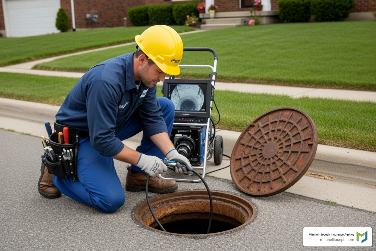 plumber inspecting sewer line - does home warranty cover sewer line plumber inspecting sewer line - does home warranty cover sewer line