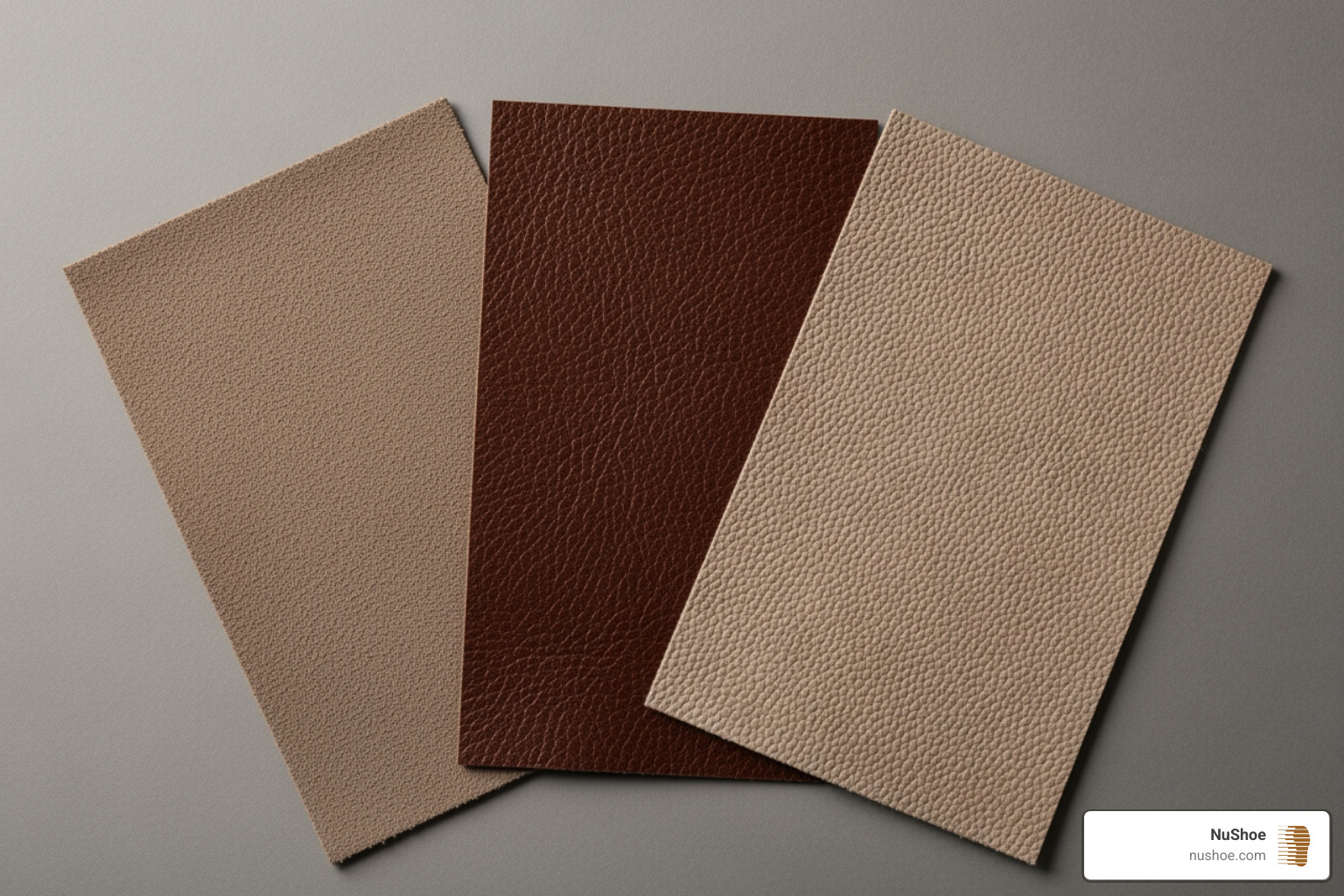 different leather types like suede, full-grain, and faux leather - best leather glue
