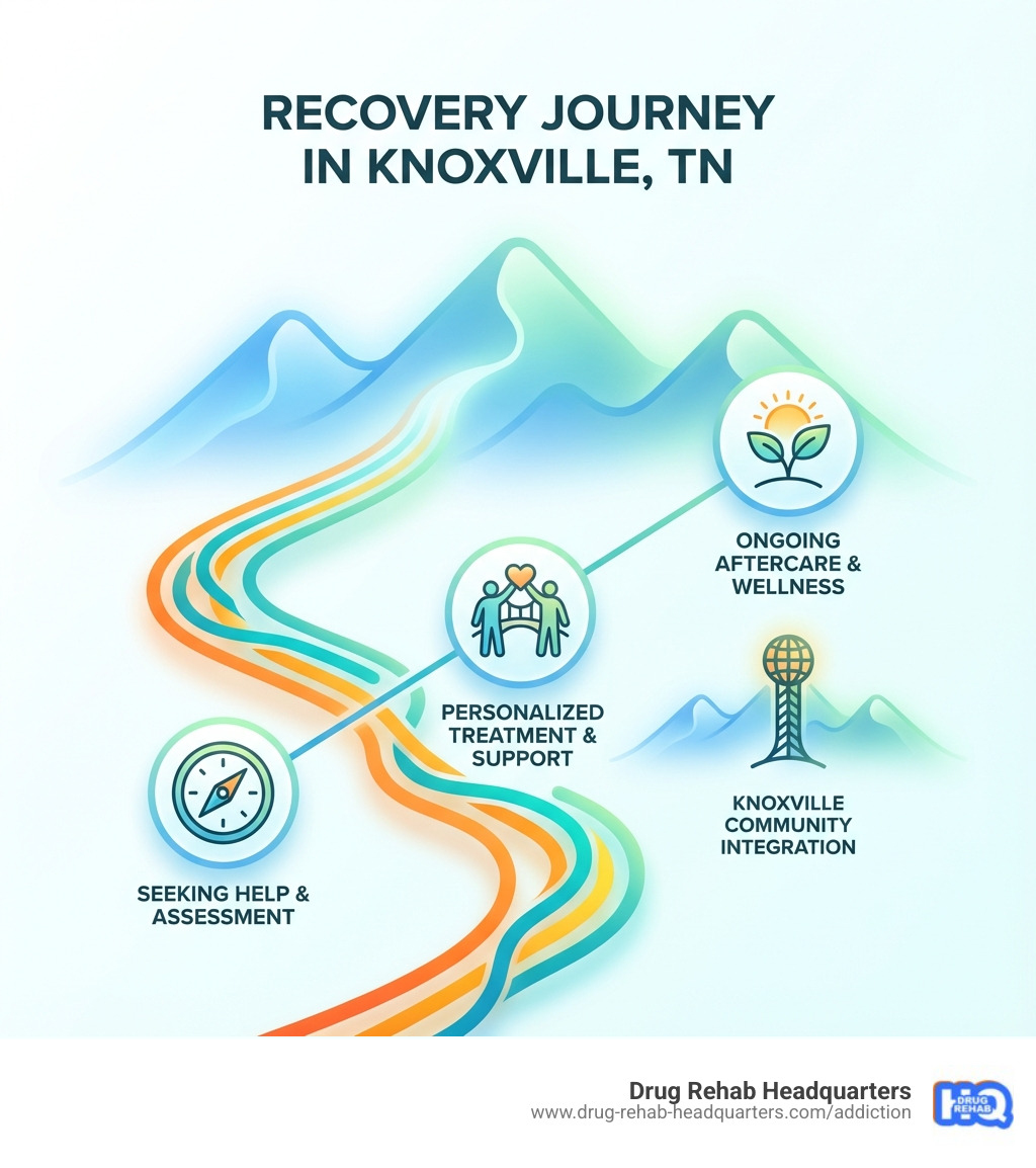 A person looking at a flowchart to decide on the best rehab option - rehab knoxville tn