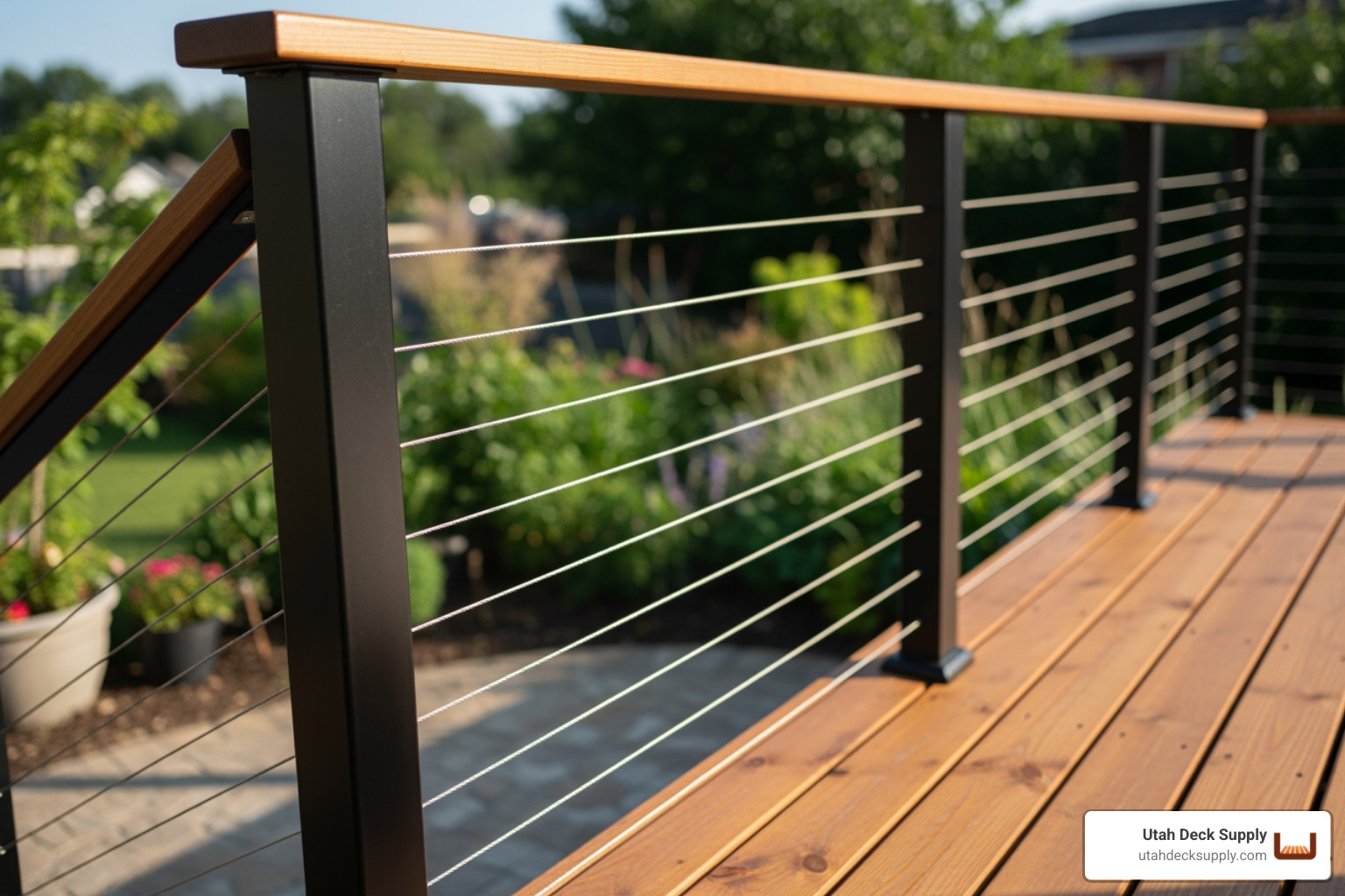 person easily installing a pre-assembled railing panel between two posts - deck railing kits person easily installing a pre-assembled railing panel between two posts - deck railing kits