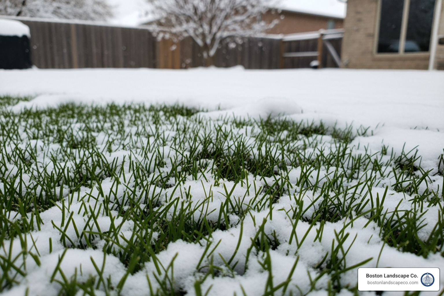 Snow-covered artificial turf - Turf Lawn Installer Snow-covered artificial turf - Turf Lawn Installer