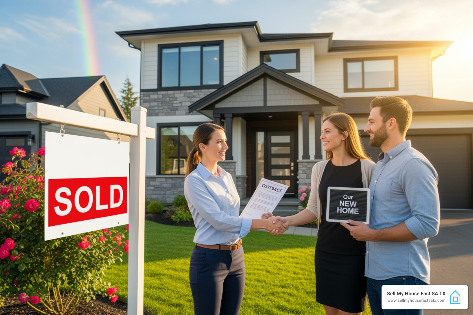 Contract with a magnifying glass over the fine print in San Antonio, TX - how to sell a house