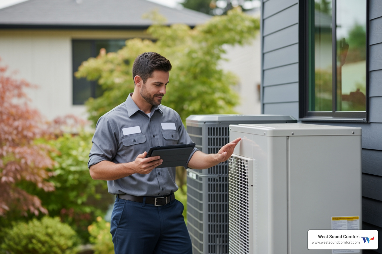 Infographic showing the key qualifications to look for in a certified heat pump technician: NATE certification for verified knowledge, Washington State licensing for legal compliance, bonded and insured status for homeowner protection, local experience in Kingston's climate, and comprehensive service offerings including installation, repair, and maintenance - certified heat pump technician in kingston, wa Infographic showing the key qualifications to look for in a certified heat pump technician: NATE certification for verified knowledge, Washington State licensing for legal compliance, bonded and insured status for homeowner protection, local experience in Kingston's climate, and comprehensive service offerings including installation, repair, and maintenance - certified heat pump technician in kingston, wa