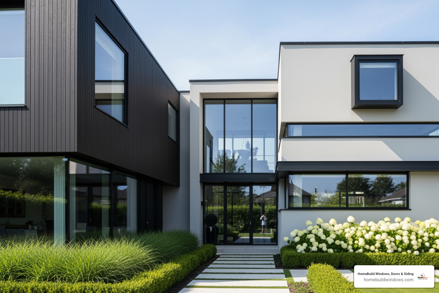 home's beautiful exterior highlighting new stylish windows - window installation schaumburg il