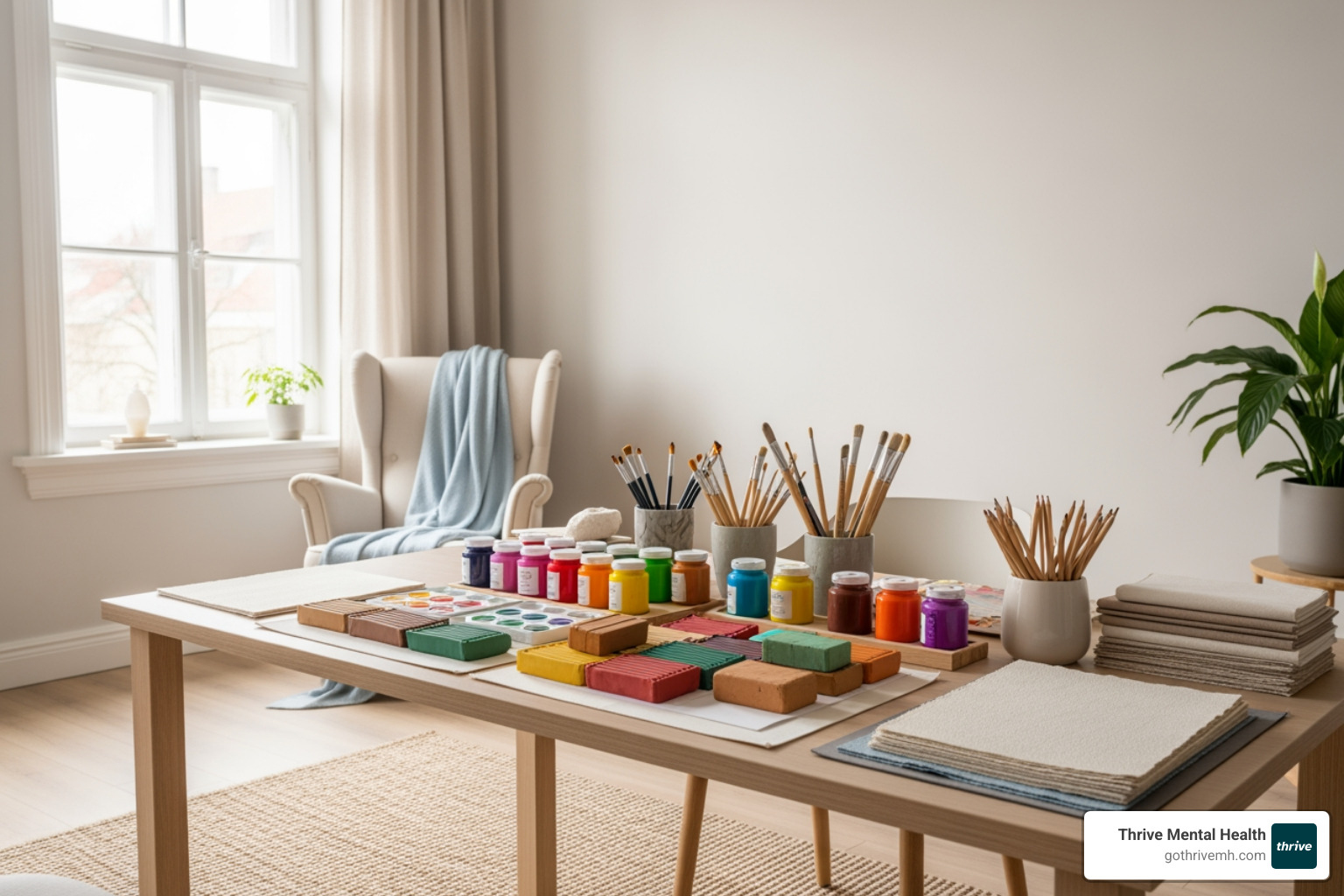 Calm therapy room with art supplies for trauma recovery in Orlando. - What are some clinics in the Orlando area that offer art therapy for trauma recovery as part of their outpatient programs? Calm therapy room with art supplies for trauma recovery in Orlando. - What are some clinics in the Orlando area that offer art therapy for trauma recovery as part of their outpatient programs?