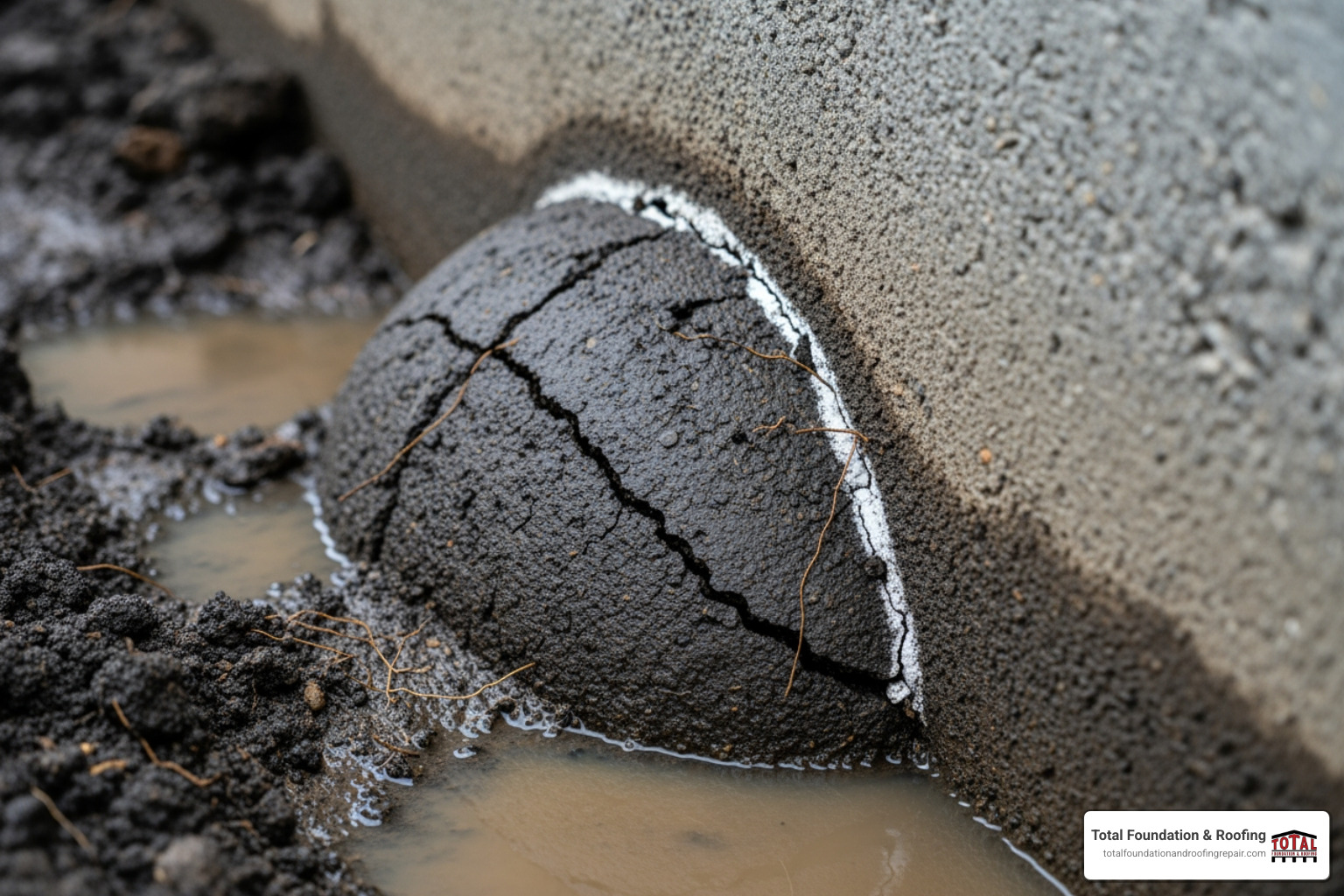 hydrostatic pressure pushing against a foundation wall - repairing large cracks in concrete walls