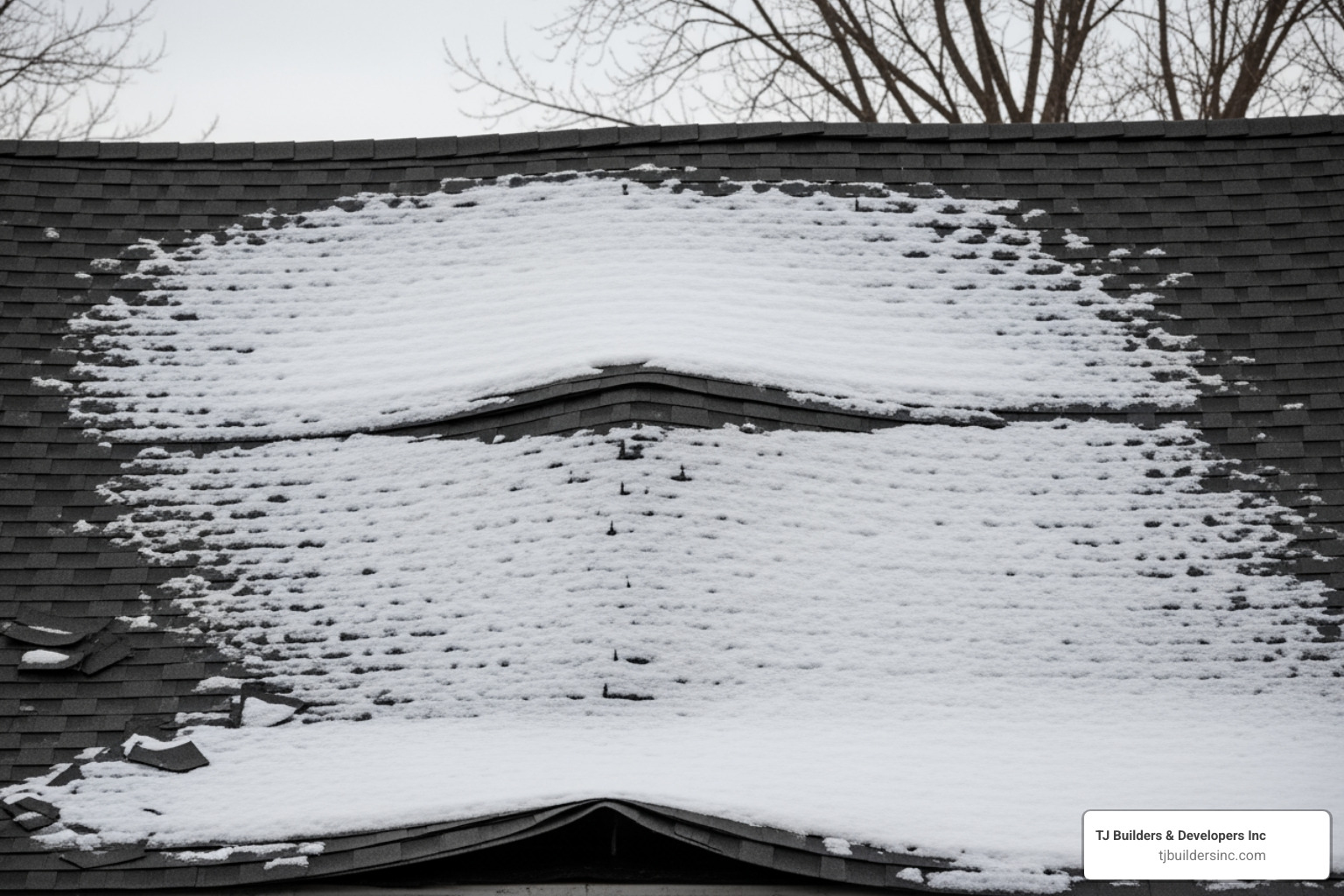 sagging roofline - roof snow removal